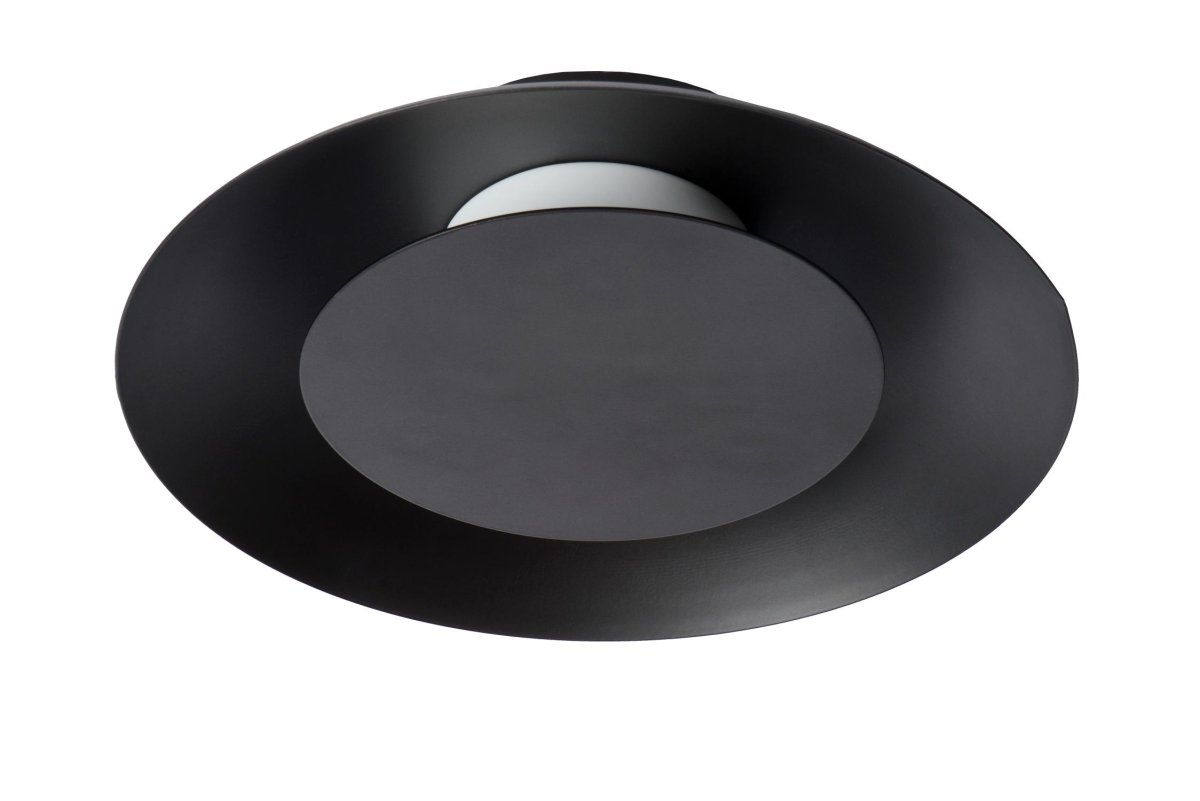 Foskal Ø20 Svart plafond Fra Lucide - Foskal er utstyrt med en integrert LED-lyskilde, som garanterer lang levetid og ren lyskvalitet.