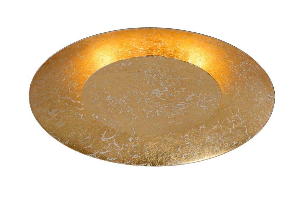 Foskal Ø34 Messing plafond Fra Lucide - Foskal er utstyrt med en integrert LED-lyskilde, som garanterer lang levetid og ren lyskvalitet.