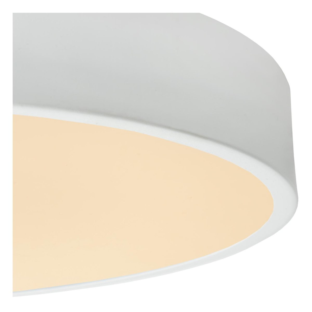 Unar Ø20 Hvit plafond Fra Lucide - Med sin runde metallramme og et matt deksel over den integrerte LED-lyskilden passer denne taklampen inn i alle interiører og rom.