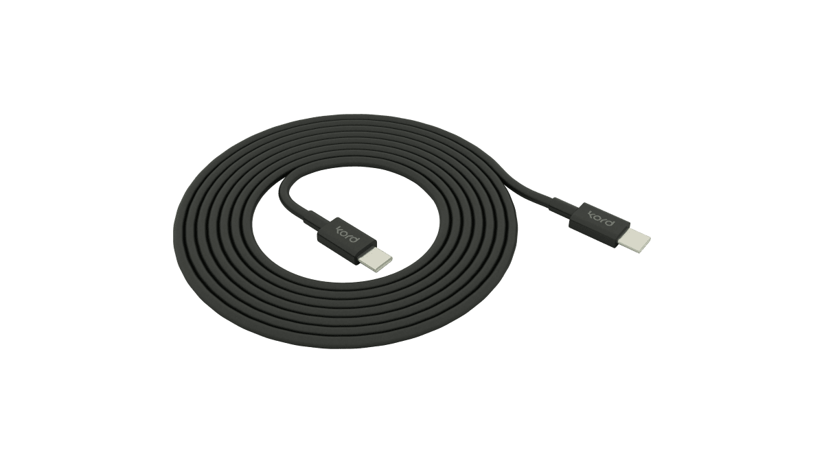 USB-C til USB-C Svart Fra Kord - Universell kompatibilitet &ndash; Passer til USB-C-enheter som mobiltelefoner, nettbrett og b&aelig;rbare datamaskiner med st&oslash;tte for USB-C-lading.
