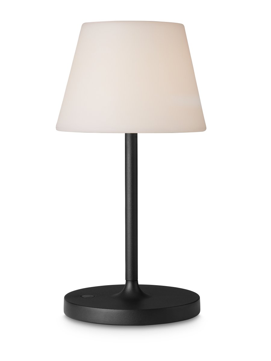 New Northern 30cm Svart bærbar Fra Halo Design - Med sin elegante design og ber&oslash;ringsfunksjon p&aring;&aring; base, kan du enkelt sl&aring; p&aring;, sl&aring; av og dempe lyset for &aring; skape den rette atmosf&aelig;ren.