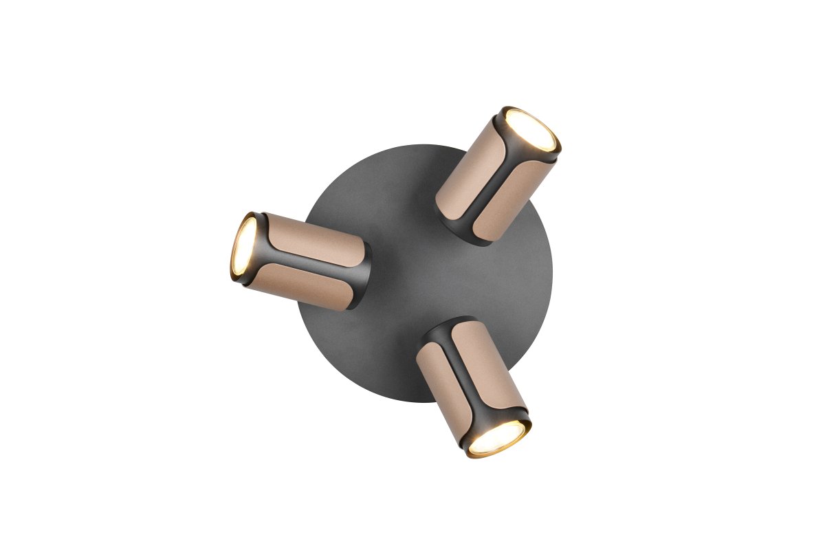 Gillan 3 Lys brun spotlight Fra Trio Lighting - 