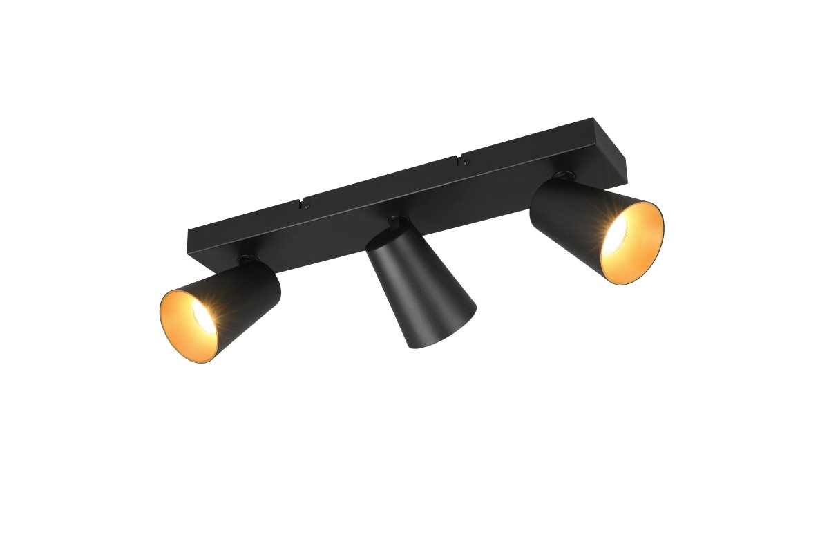 Sharp 3 Svart spotlight Fra Trio Lighting - 