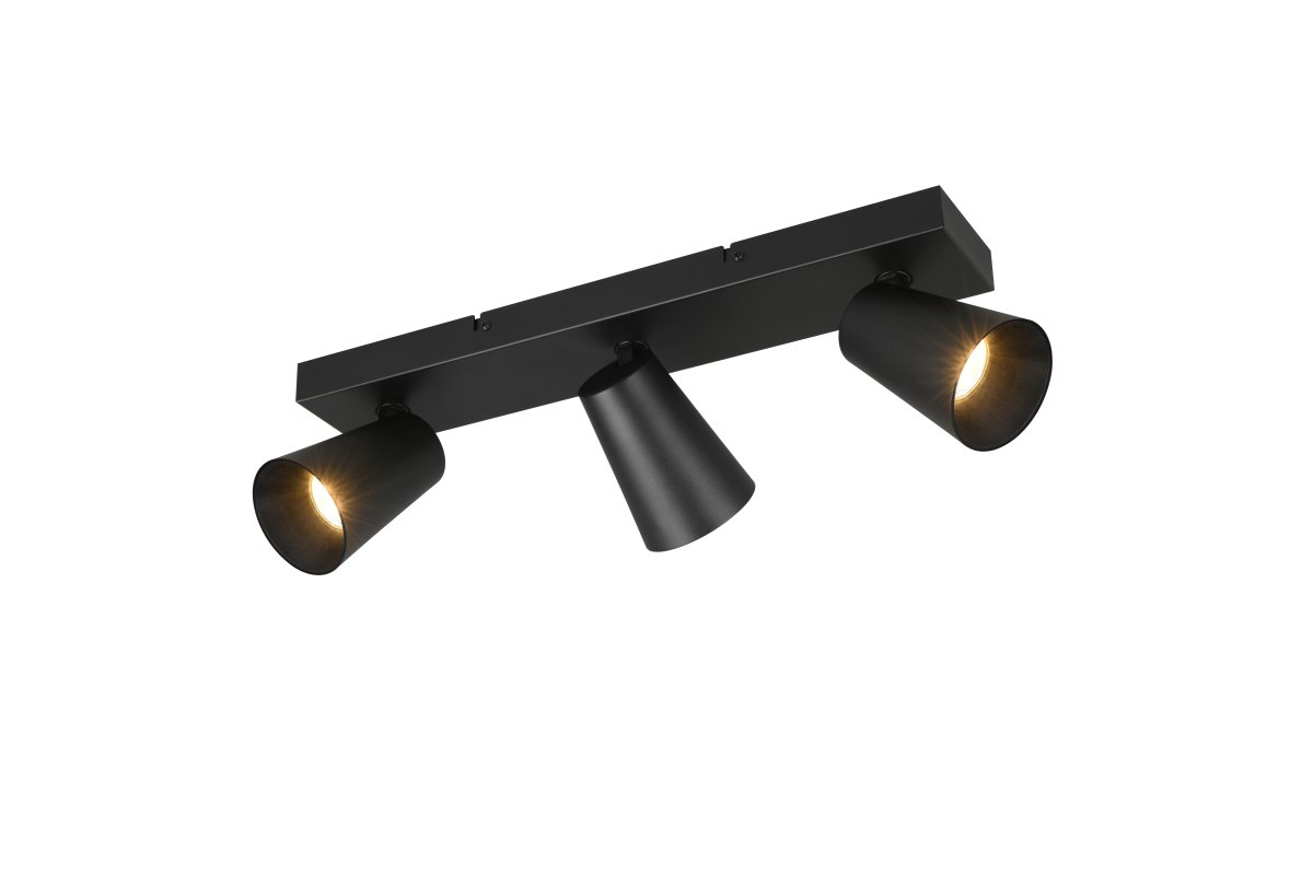 Sharp 3 Svart spotlight Fra Trio Lighting - 