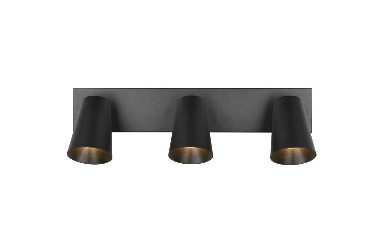 Sharp 3 Svart spotlight Fra Trio Lighting - 