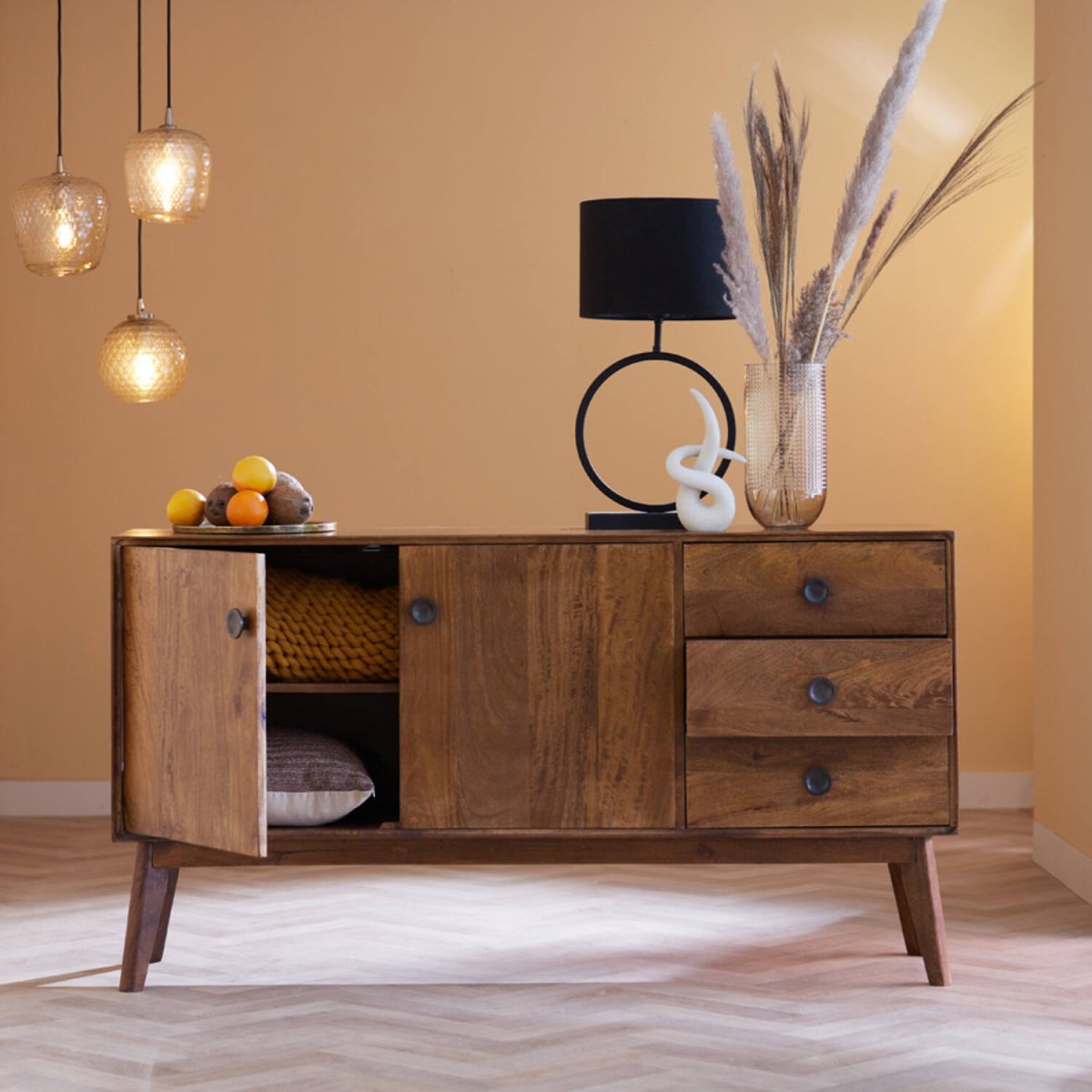 Liva 53cm Svart lampefot Fra Light & Living - 