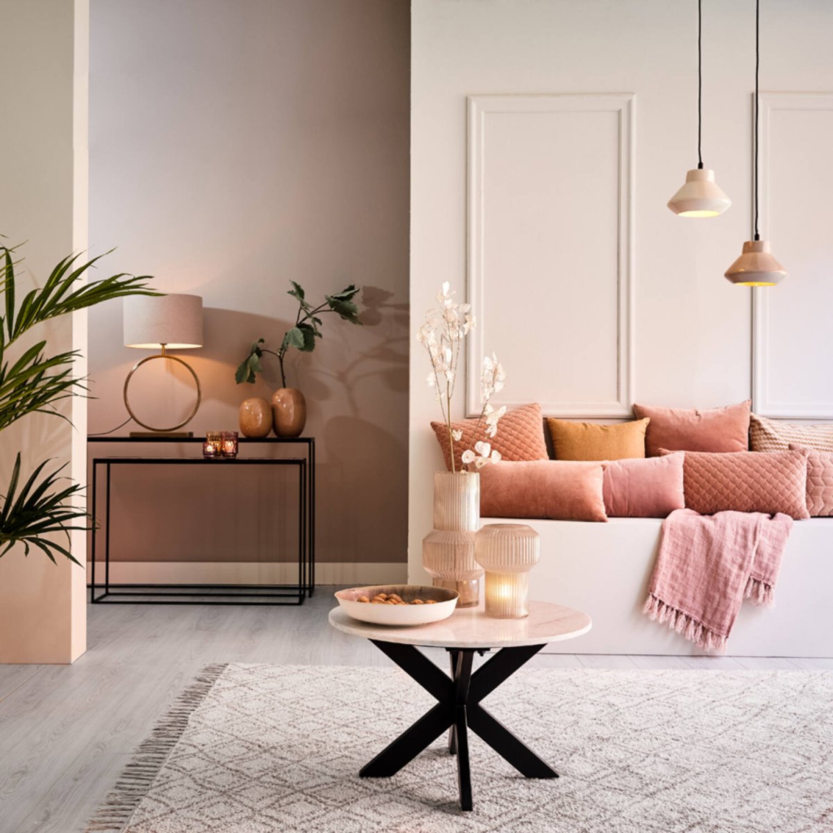 Liva 52cm Gull lampefot Fra Light & Living - 