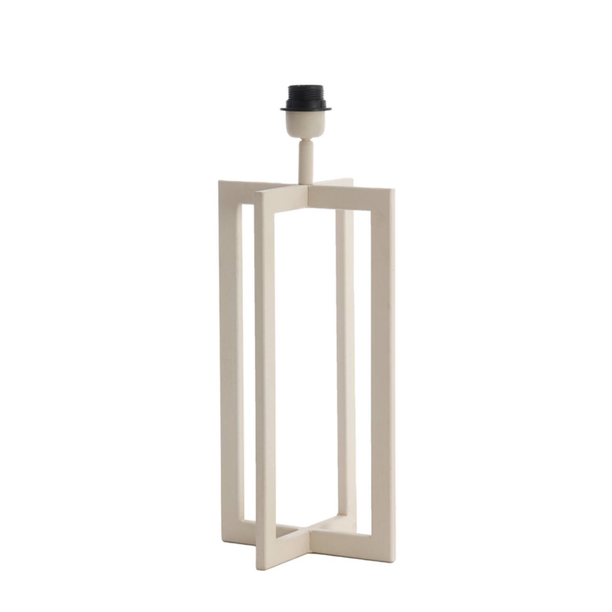 Mace 46cm Kremet hvit lampefot Fra Light & Living - 