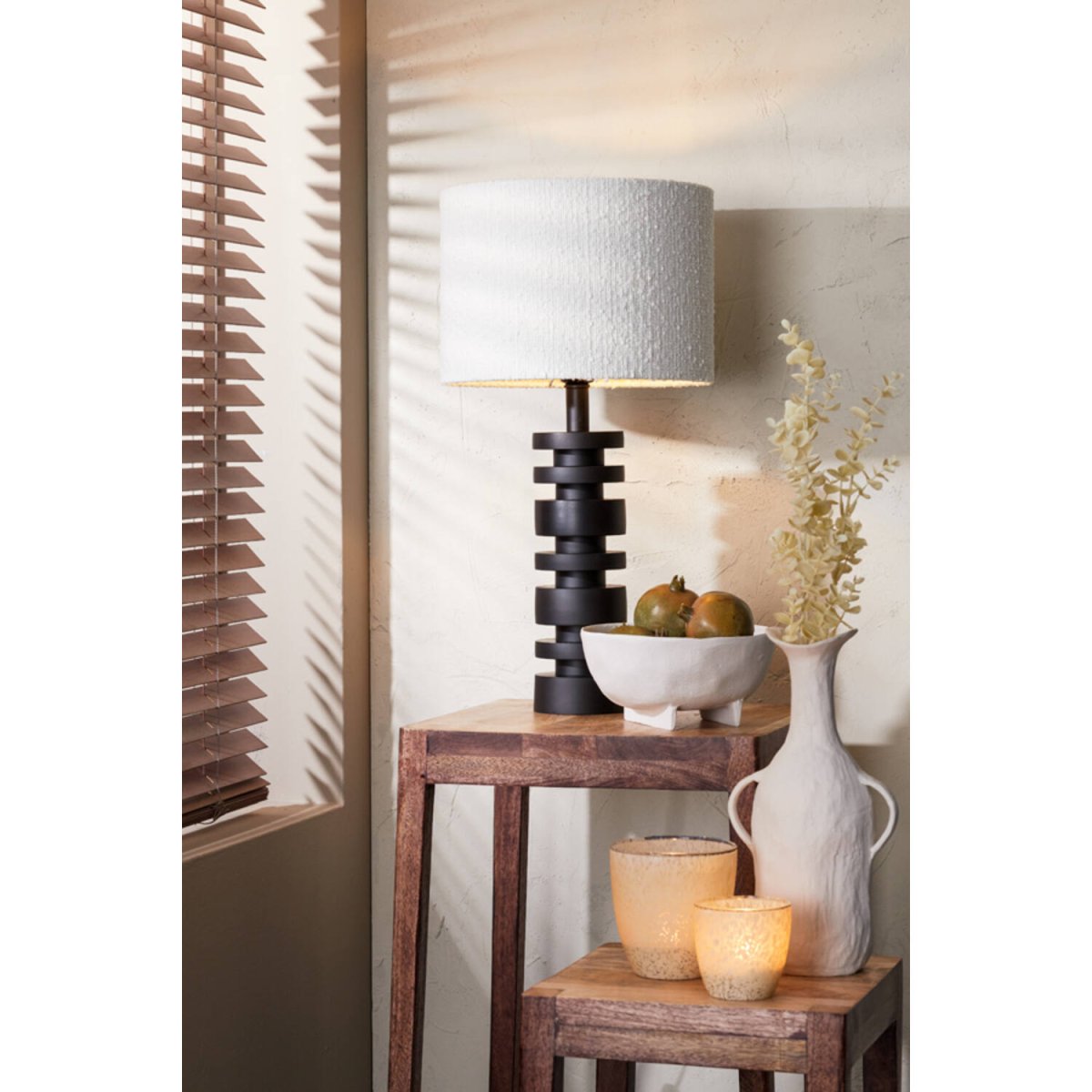 Desley 36cm Svart lampefot Fra Light & Living - 