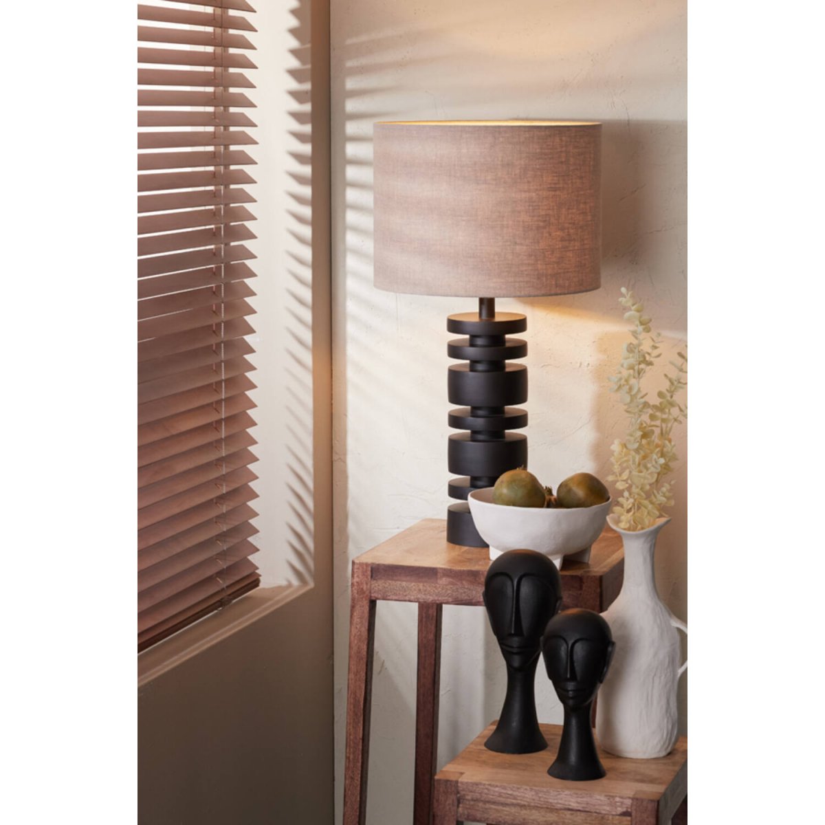 Desley 40cm Svart lampefot Fra Light & Living - 