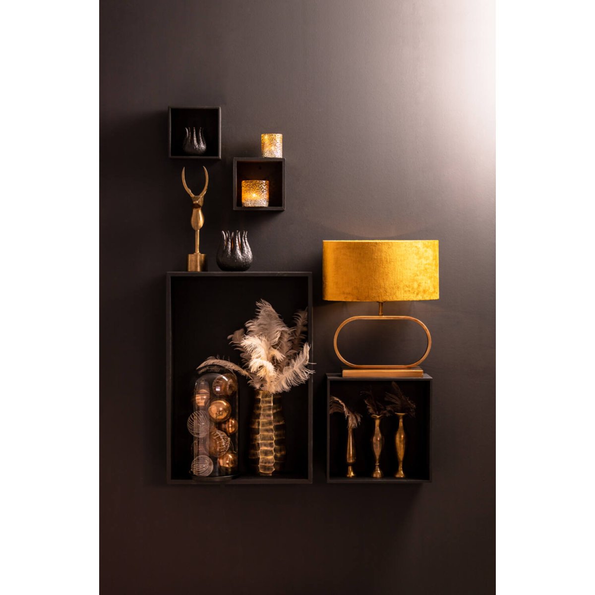Jamiro 30cm Bronse lampefot Fra Light & Living - 