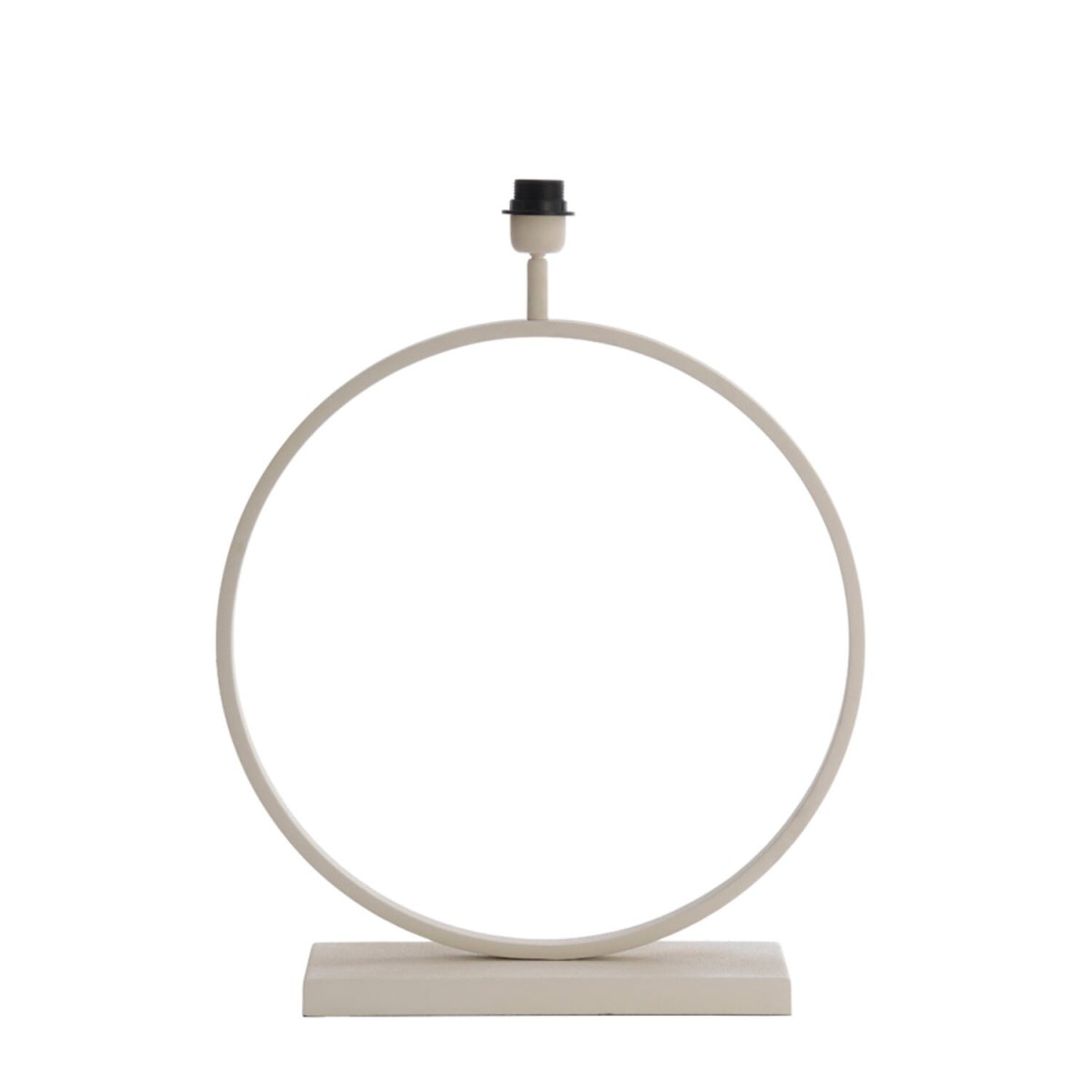 Liva 64cm Kremet hvit lampefot Fra Light & Living - Den runde formen og den kremhvite finishen gir lampefoten et stilig og sofistikert uttrykk.