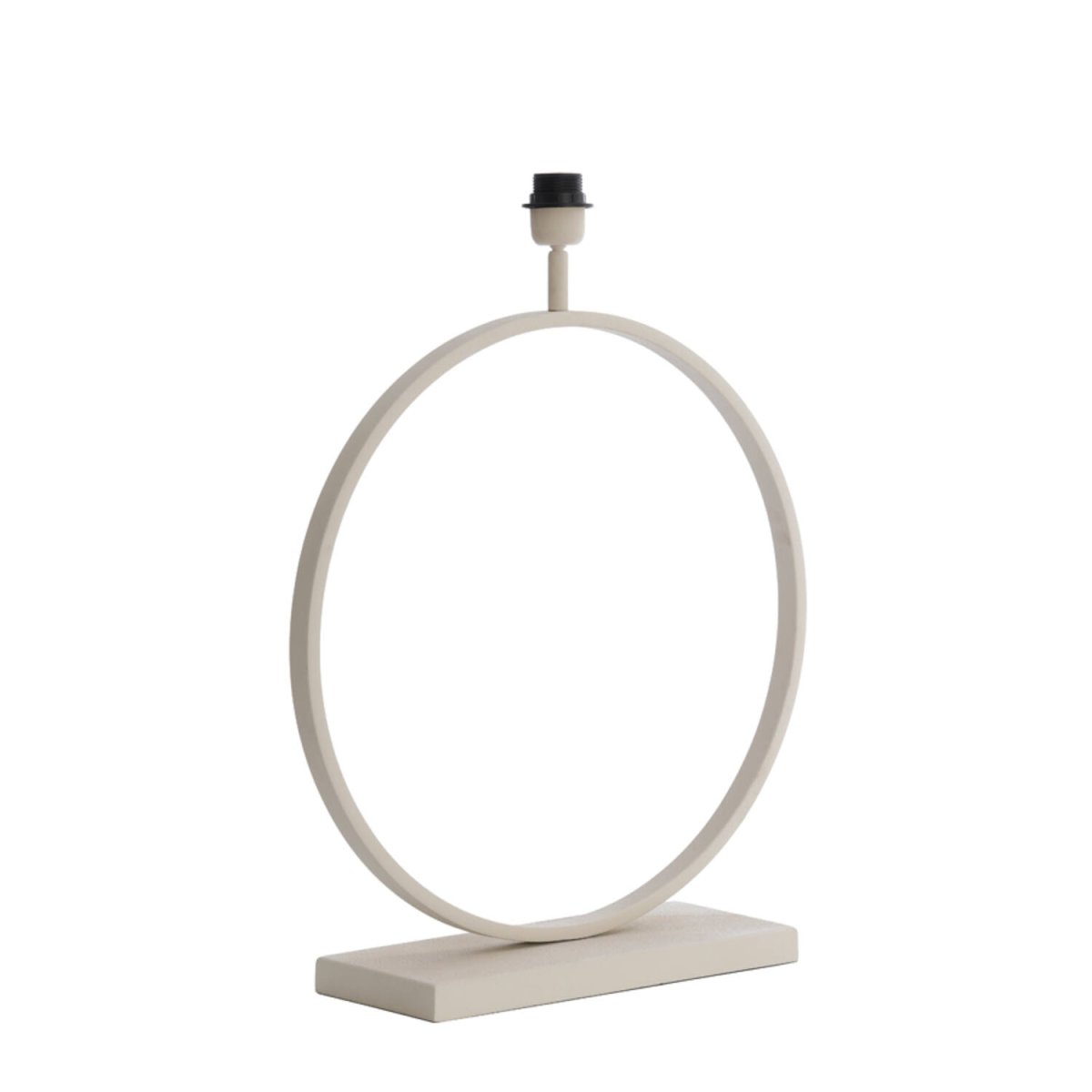 Liva 64cm Kremet hvit lampefot Fra Light & Living - Den runde formen og den kremhvite finishen gir lampefoten et stilig og sofistikert uttrykk.