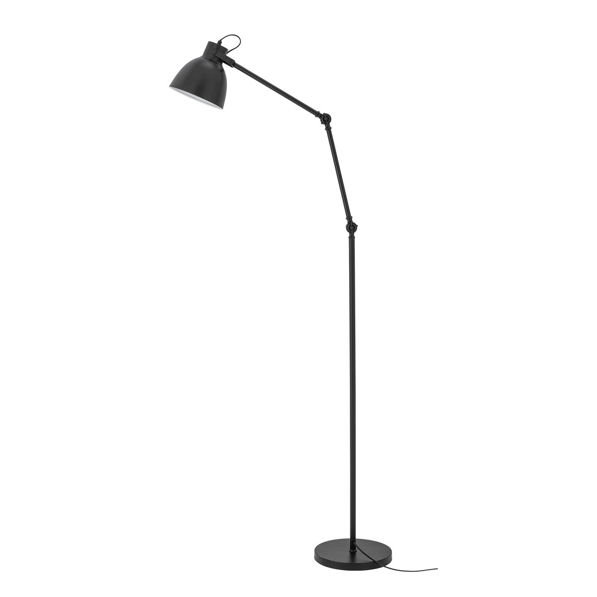 Barca Svart gulvlampe Fra Bloomingville - En stilig og funksjonell lampe som kombinerer klassisk design med fleksibilitet og passer inn i b&aring;de moderne og tradisjonelle hjem.
