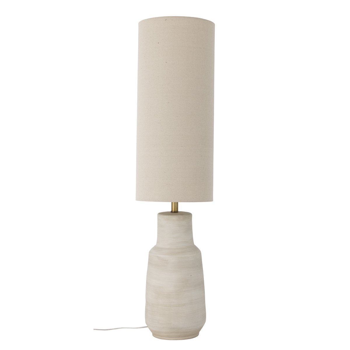 Linetta Naturhvit gulvlampe Fra Bloomingville - Lampen sprer et behagelig lys og er perfekt for &aring; lyse opp m&oslash;rke hj&oslash;rner i stuen, soverommet eller gangen.