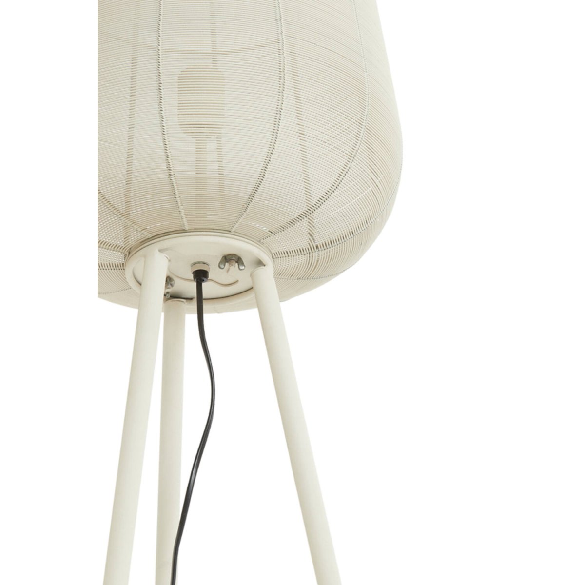 Adeta 147cm Kremet hvit gulvlampe Fra Light & Living - 