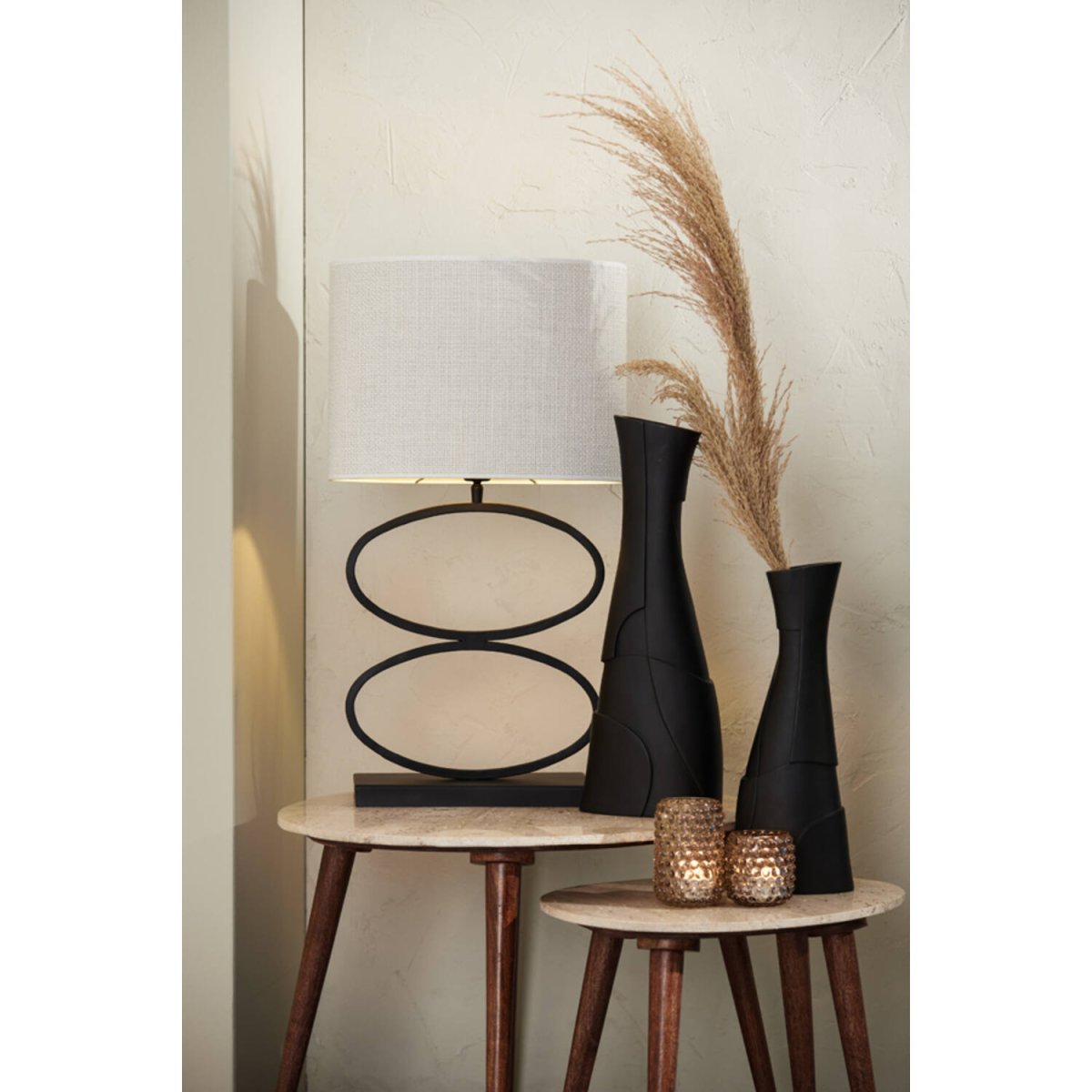 Stelius 42cm Svart lampefot Fra Light & Living - 