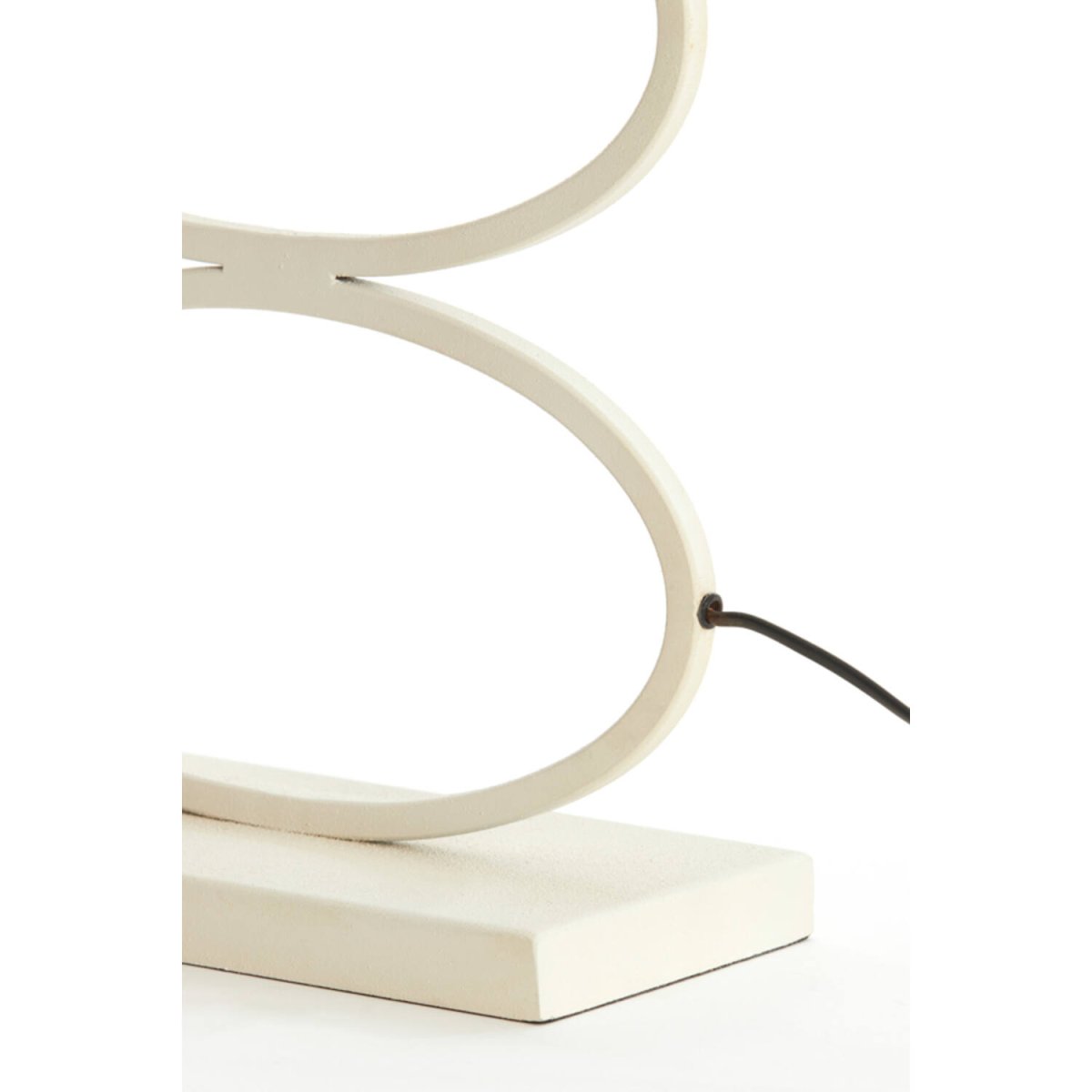 Stelius 42cm Kremet hvit lampefot Fra Light & Living - 