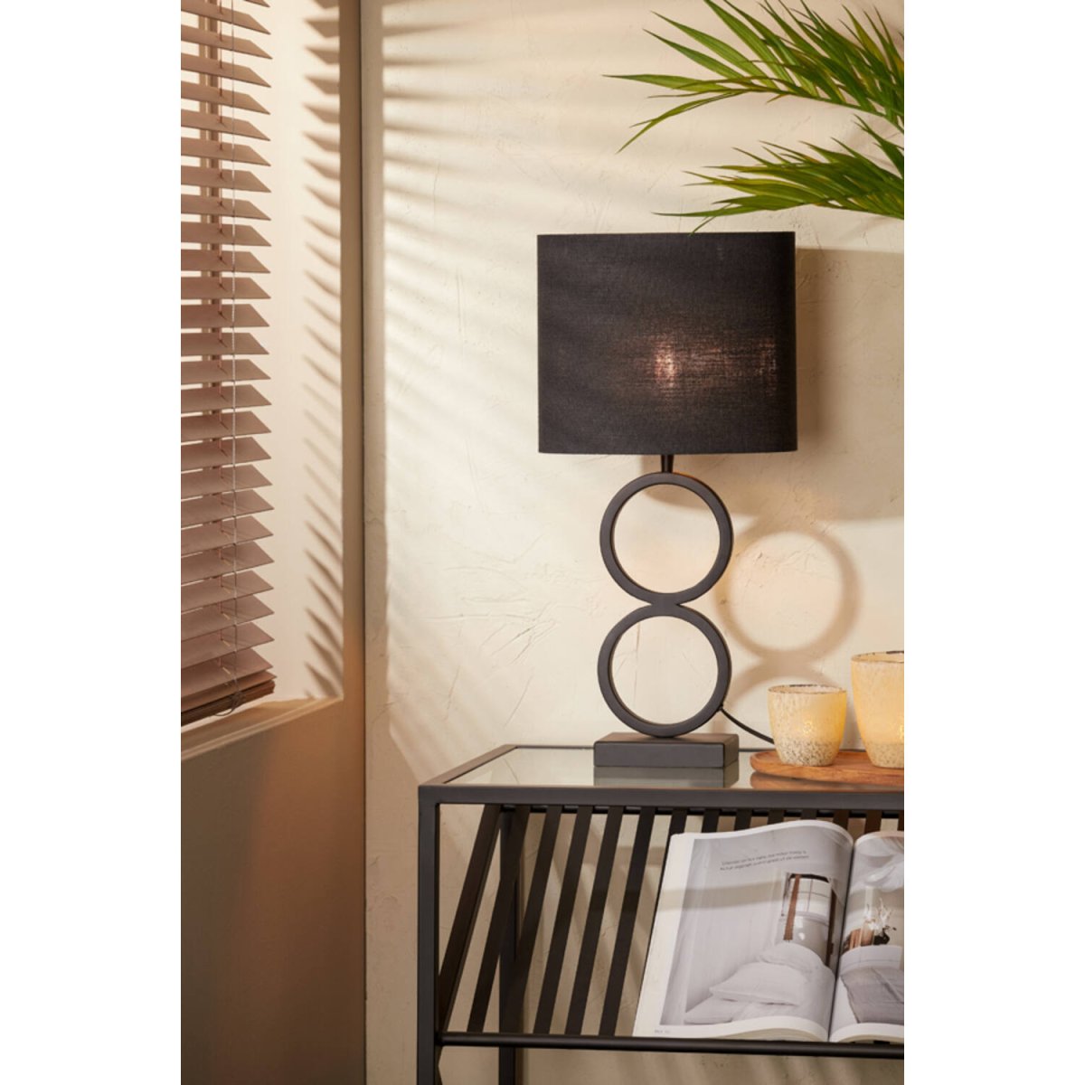 Stelios 36cm Svart lampefot Fra Light & Living - 