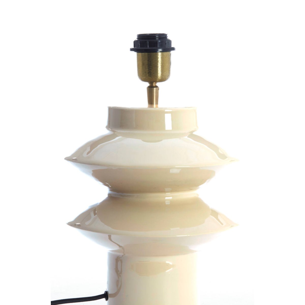 Petch 26cm Greige lampefot Fra Light & Living - 