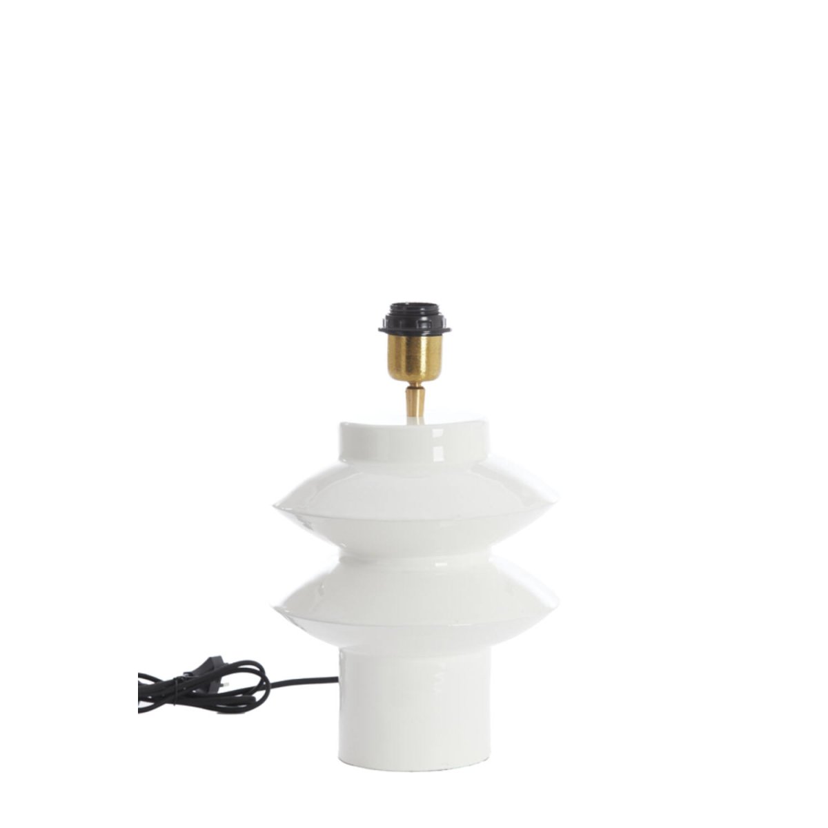 Petch 26cm Hvit lampefot Fra Light & Living - 