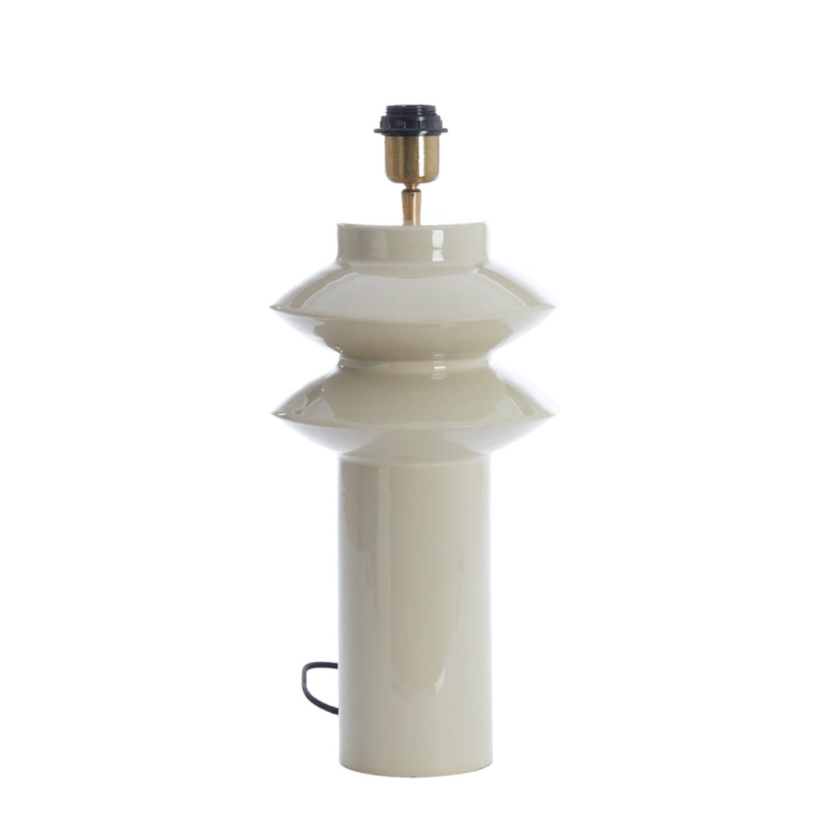 Petch 40cm Greige lampefot Fra Light & Living - 