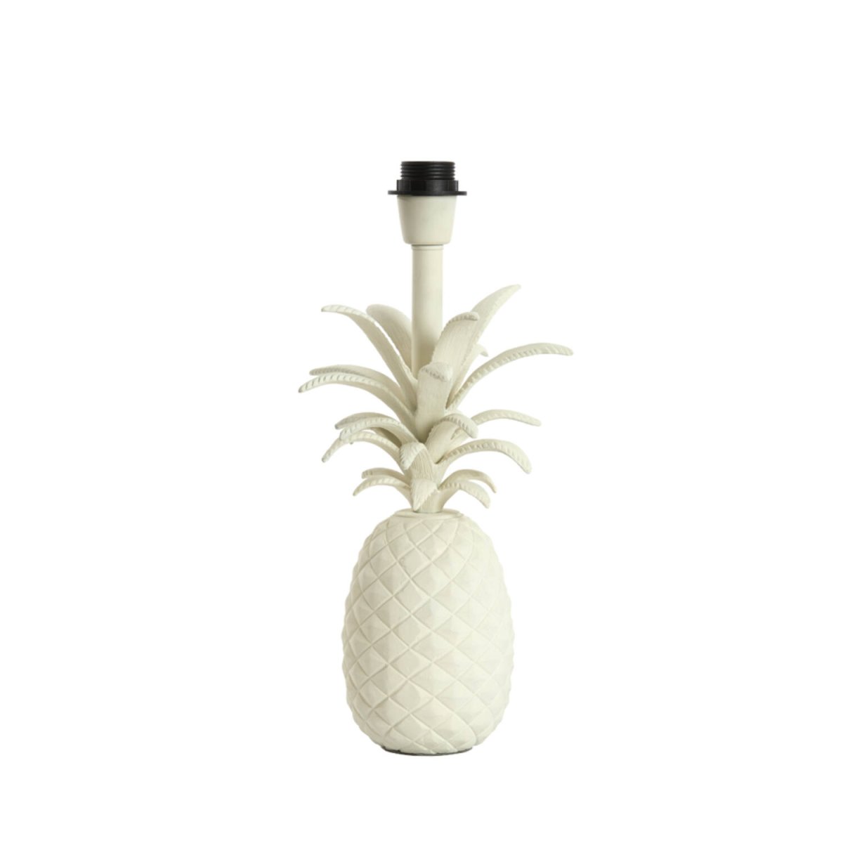 Pineapple 37cm Kremet hvit lampefot Fra Light & Living - 