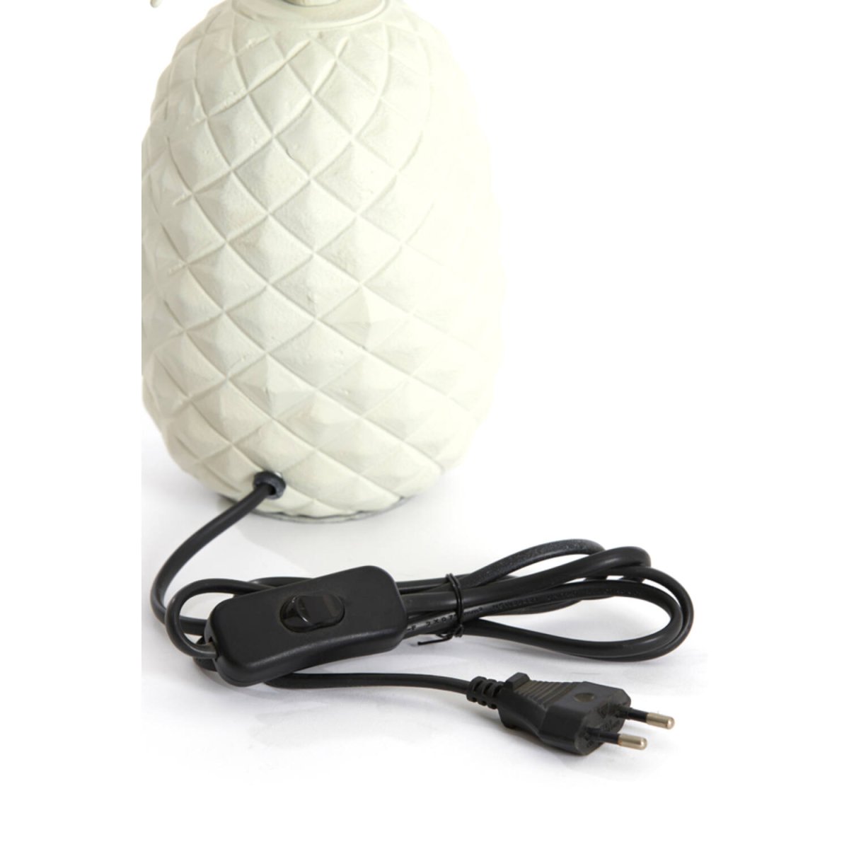 Pineapple 37cm Kremet hvit lampefot Fra Light & Living - 