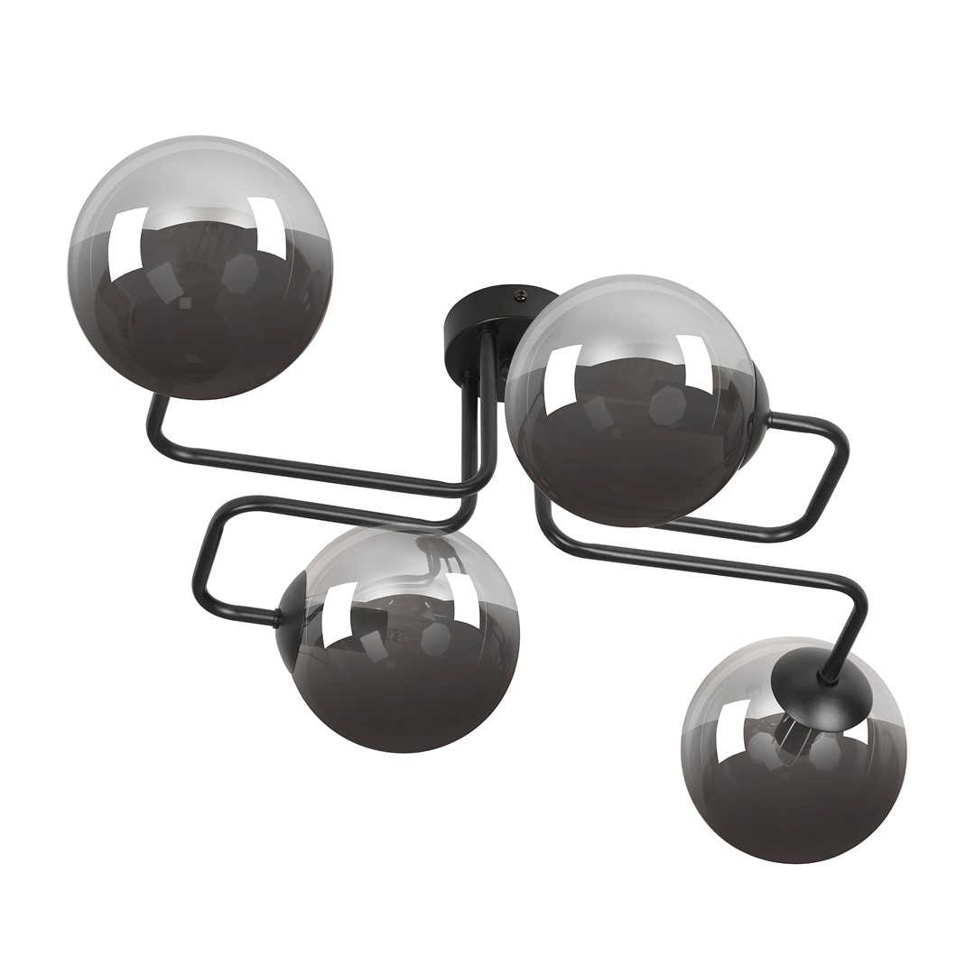 Brendi 55cm Røykfarget plafond Fra Emibig Lighting - Brendi er en serie taklamper som passer perfekt i b&aring;de moderne og mer tradisjonelle interi&oslash;rer.