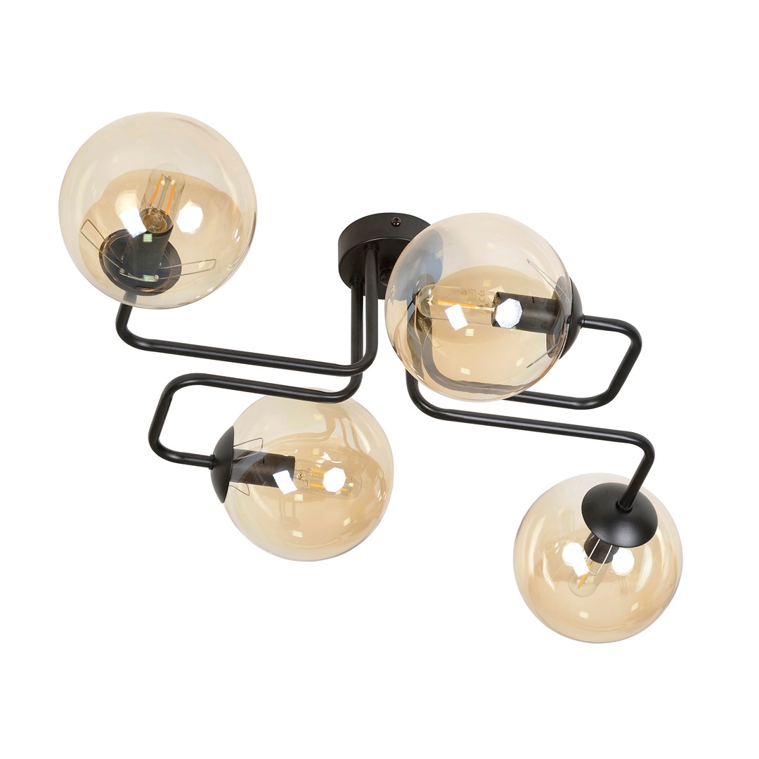 Brendi 55cm Rav plafond Fra Emibig Lighting - Brendi er en serie taklamper som passer perfekt i b&aring;de moderne og mer tradisjonelle interi&oslash;rer.