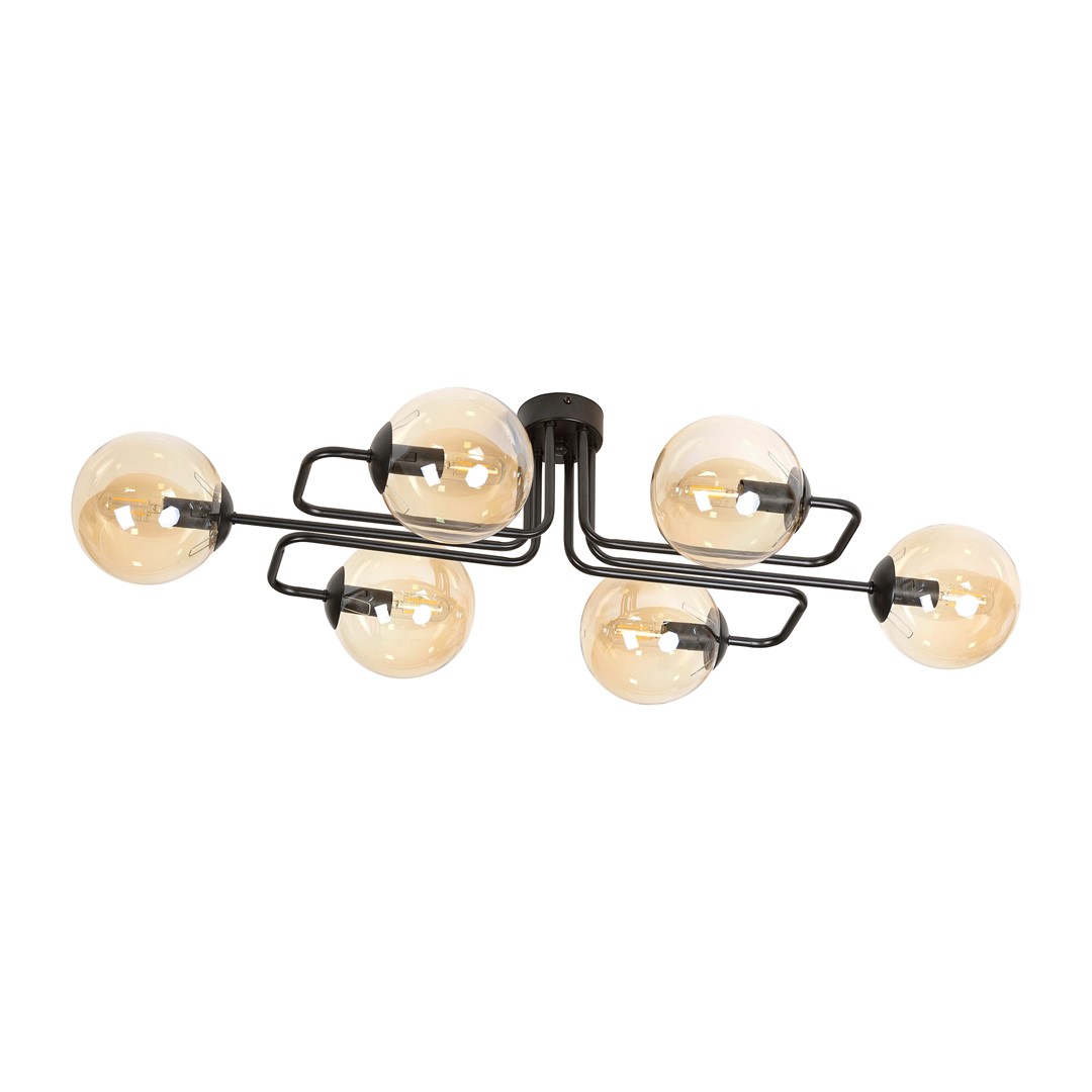 Brendi 93cm Rav plafond Fra Emibig Lighting - Brendi er en serie taklamper som passer perfekt i b&aring;de moderne og mer tradisjonelle interi&oslash;rer.