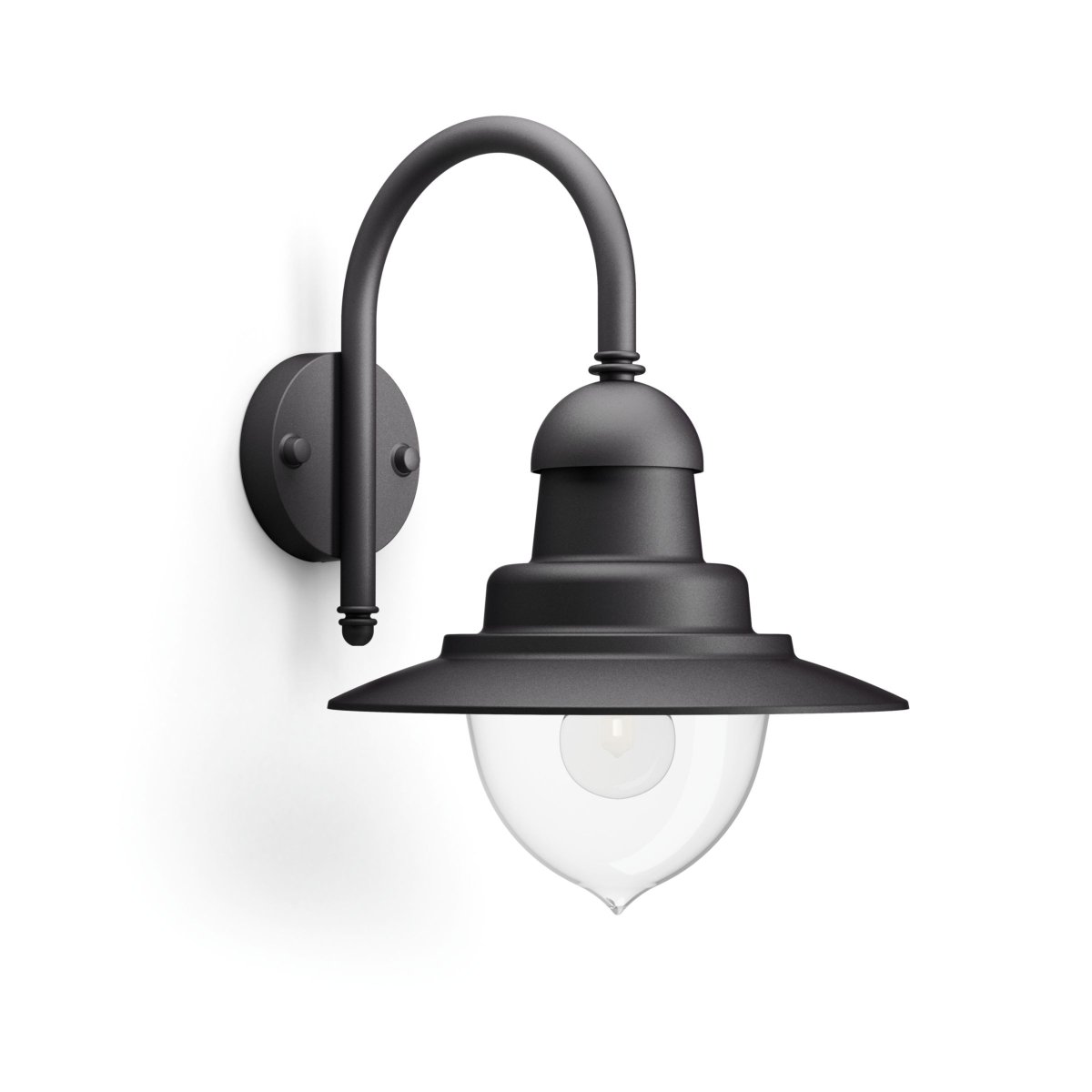 Raindrop Svart utendørslampe Fra Philips - Skap en autentisk utendørs atmosfære med denne vakre Raindrop vegglampen i svart fra Philips.