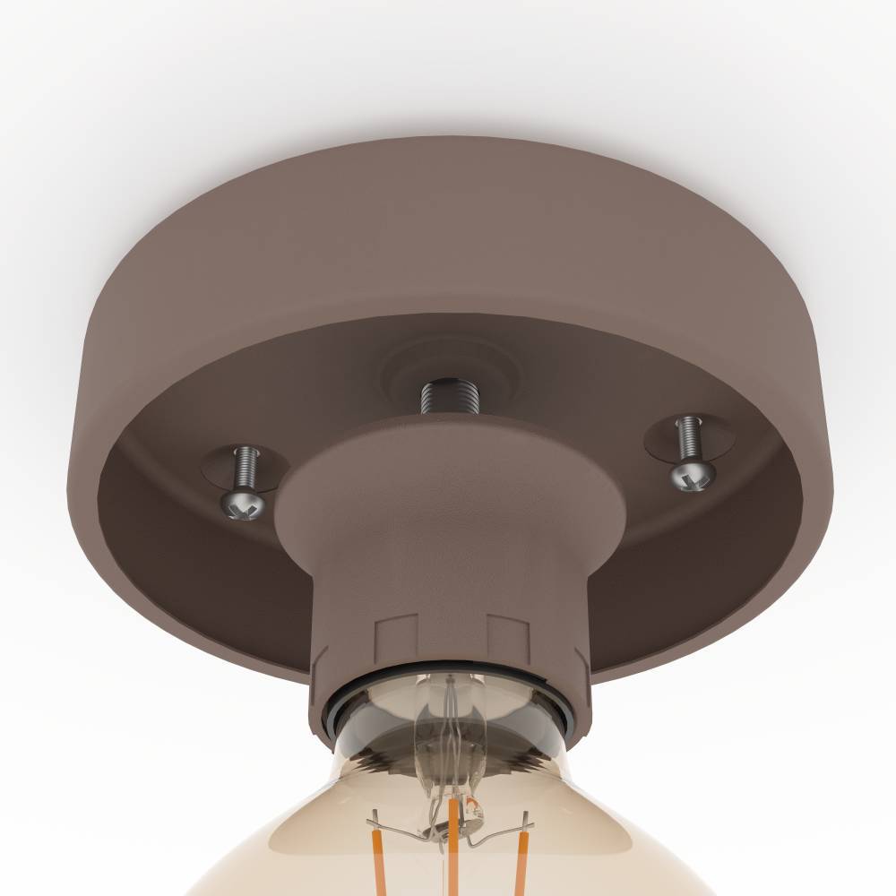 Mogano Ø40 Brun plafond Fra Eglo - Lampens minimalistiske design gjør den lett å matche med ulike interiørstiler og er et utmerket valg for de som ønsker en diskret, men elegant belysningsløsning.