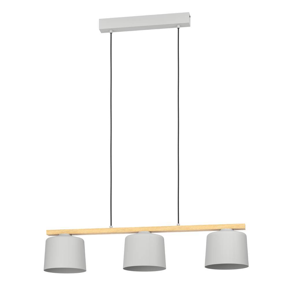 Mariel 90cm Grå Taklampe Fra Eglo - Den minimalistiske designen i tre og metall gjør den enkel å integrere i både skandinavisk og moderne innredning, samtidig som den tilfører et preg av natur.