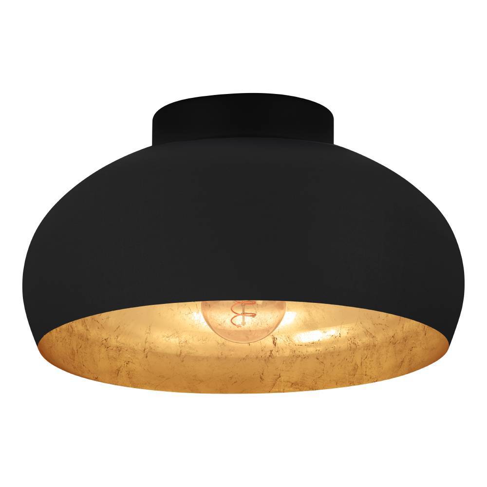 Mogano Ø28 Svart plafond Fra Eglo - Lampens minimalistiske design gjør den lett å matche med ulike interiørstiler og er et utmerket valg for de som ønsker en diskret, men elegant belysningsløsning.