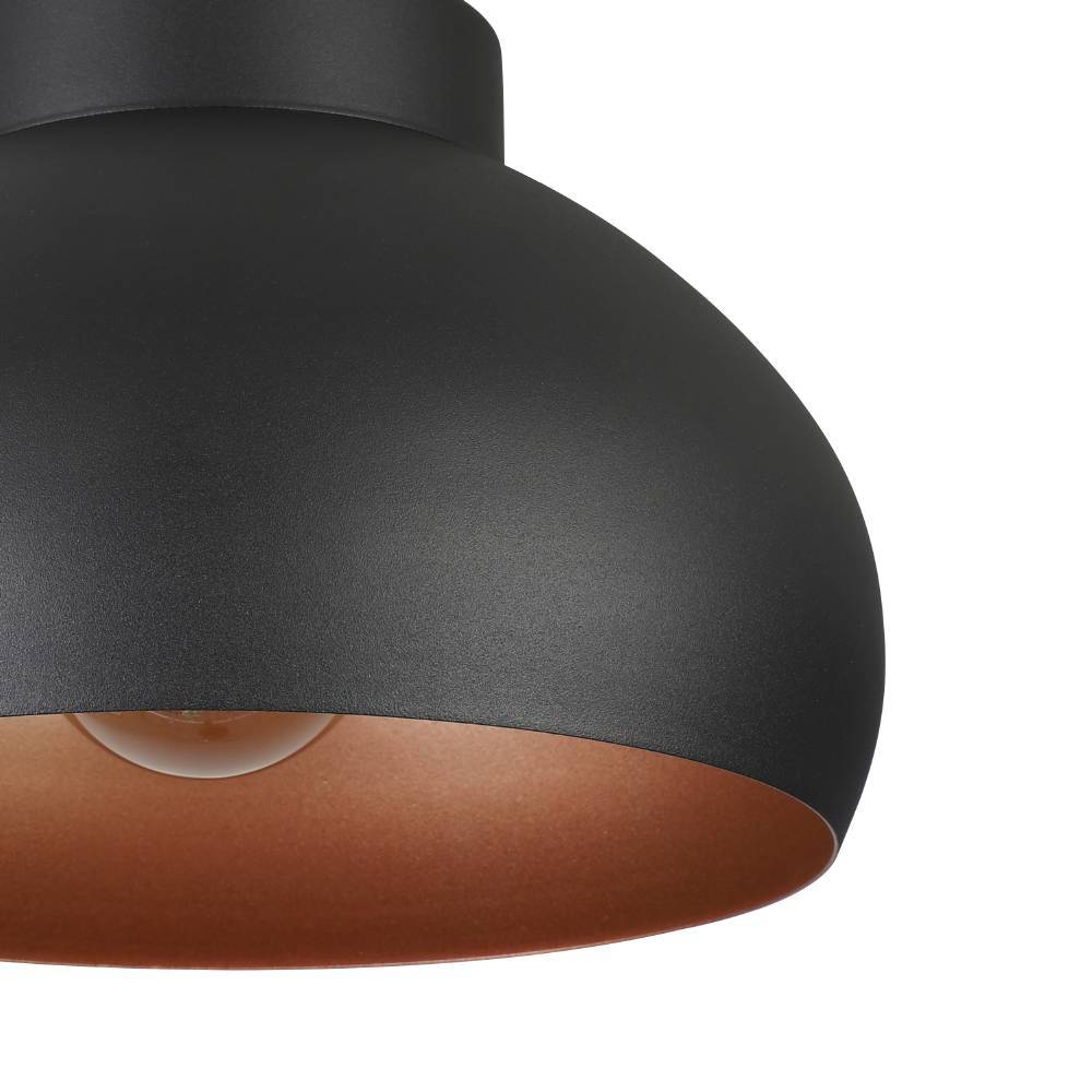 Mogano Ø28 Svart plafond Fra Eglo - Lampens minimalistiske design gjør den enkel å matche med ulike interiørstiler og er et utmerket valg for de som ønsker en diskret, men elegant lysløsning.