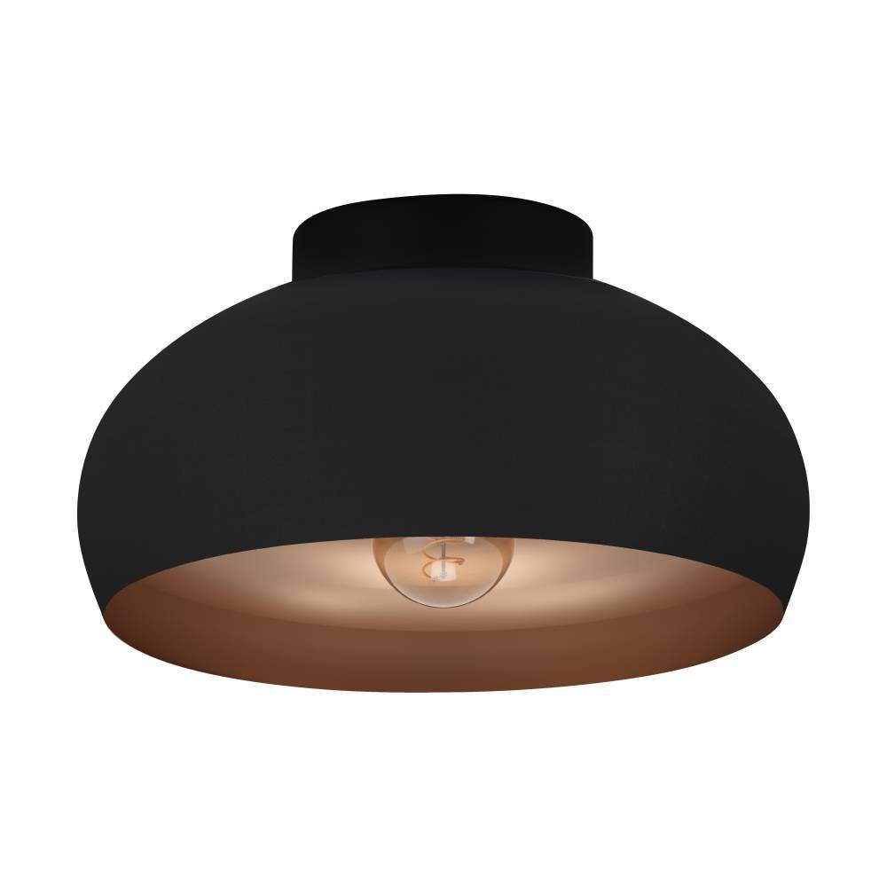 Mogano Ø28 Svart plafond Fra Eglo - Lampens minimalistiske design gjør den enkel å matche med ulike interiørstiler og er et utmerket valg for de som ønsker en diskret, men elegant lysløsning.