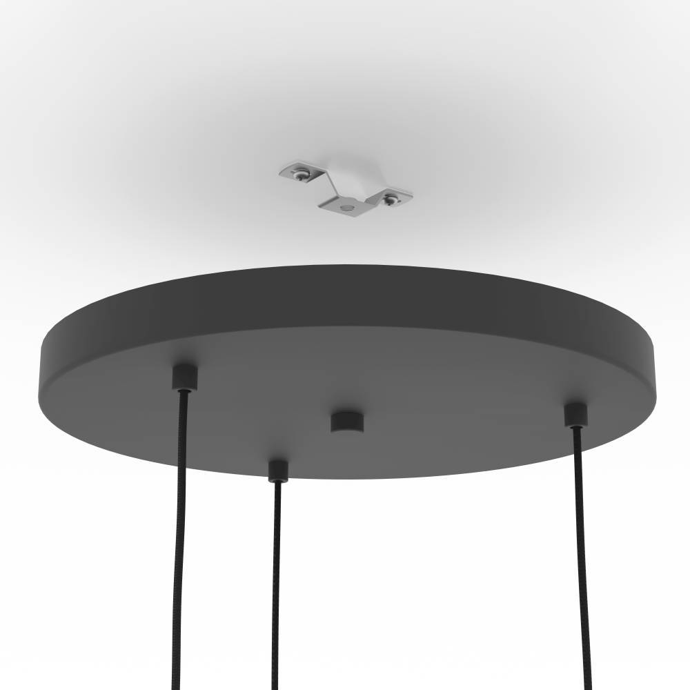 Romazzina Ø46 Svart Taklampe Fra Eglo - Denne stilige pendellampen med tre justerbare lyskilder i moderne design er et perfekt valg for de som ønsker å gi rommet en unik karakter.