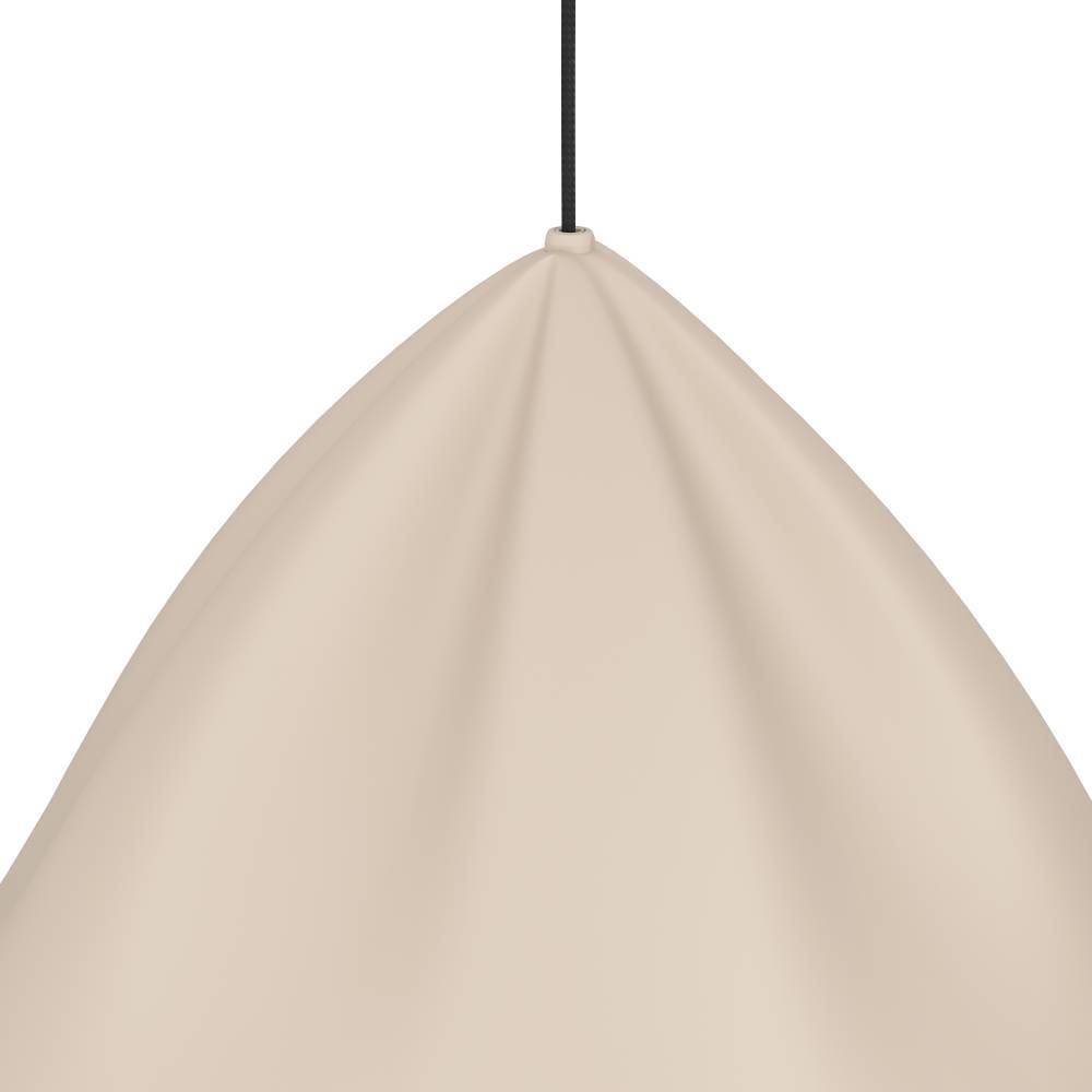 Podere Ø43 Sand Taklampe Fra Eglo - Denne pendellampen i en myk, sandfarget tone tilbyr et enkelt, men elegant design som passer perfekt i moderne og skandinaviske hjem.