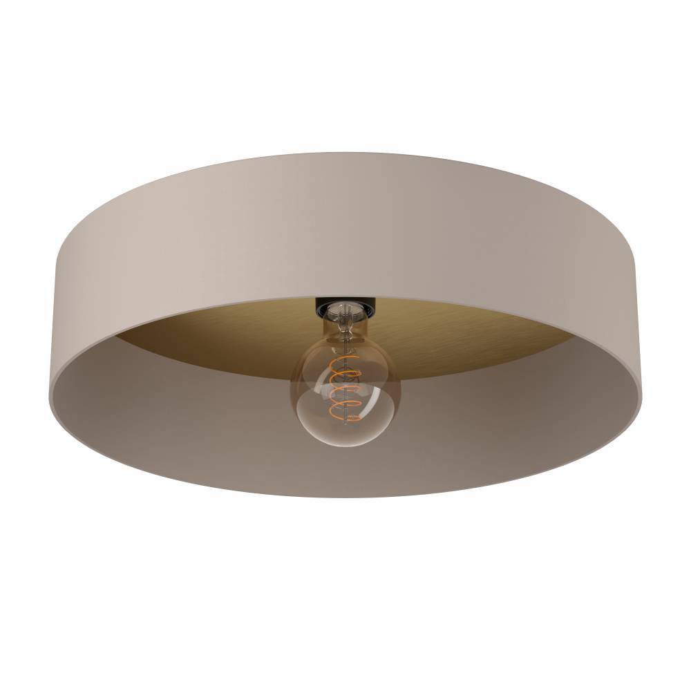 Duaia Ø42 Taupe plafond Fra Eglo - Denne taklampen kombinerer et enkelt og moderne design med en trendy beige farge.