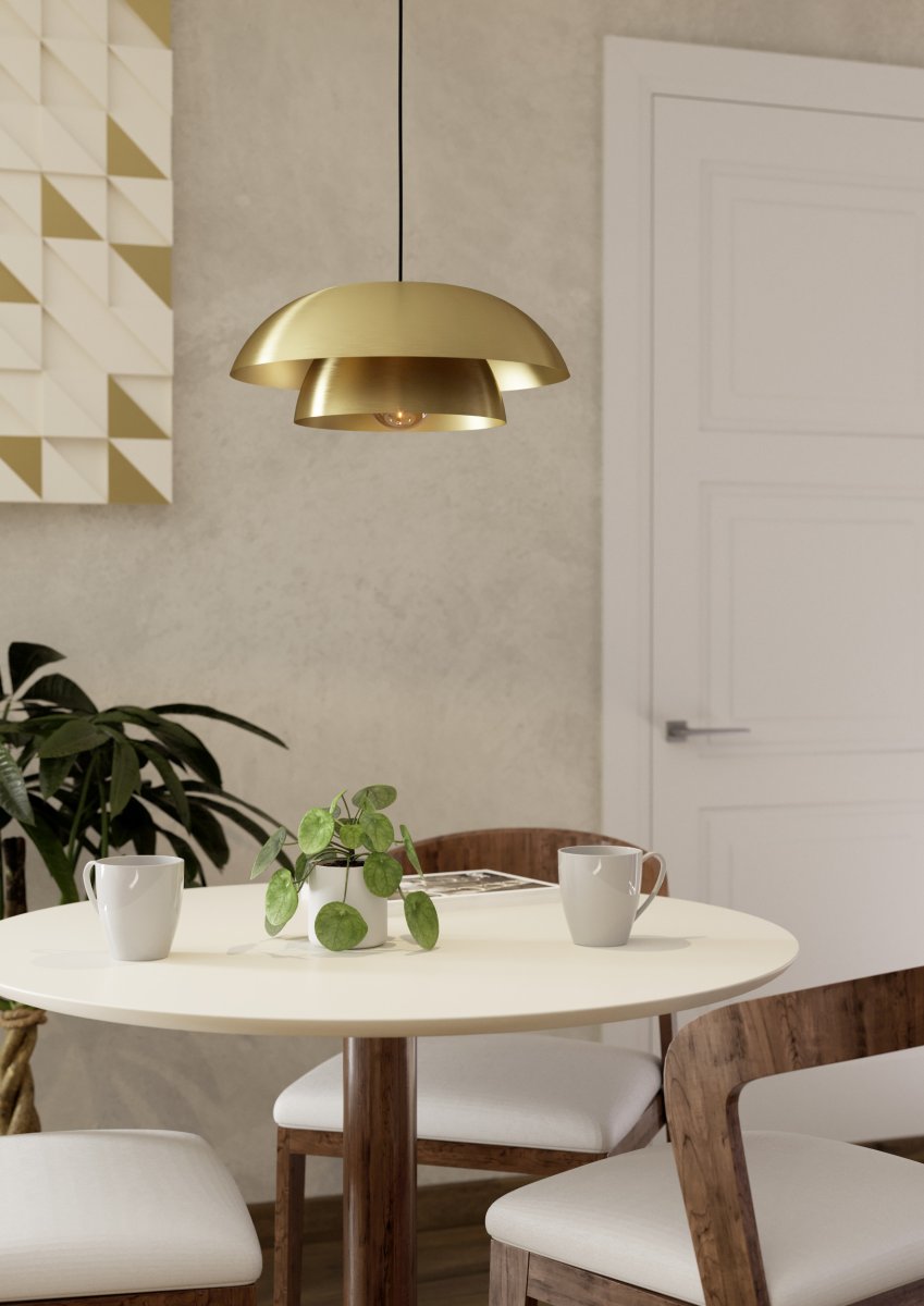 Cenciara Ø40 Messing Taklampe Fra Eglo - Cenciara er en elegant pendellampe med en moderne karakter.
