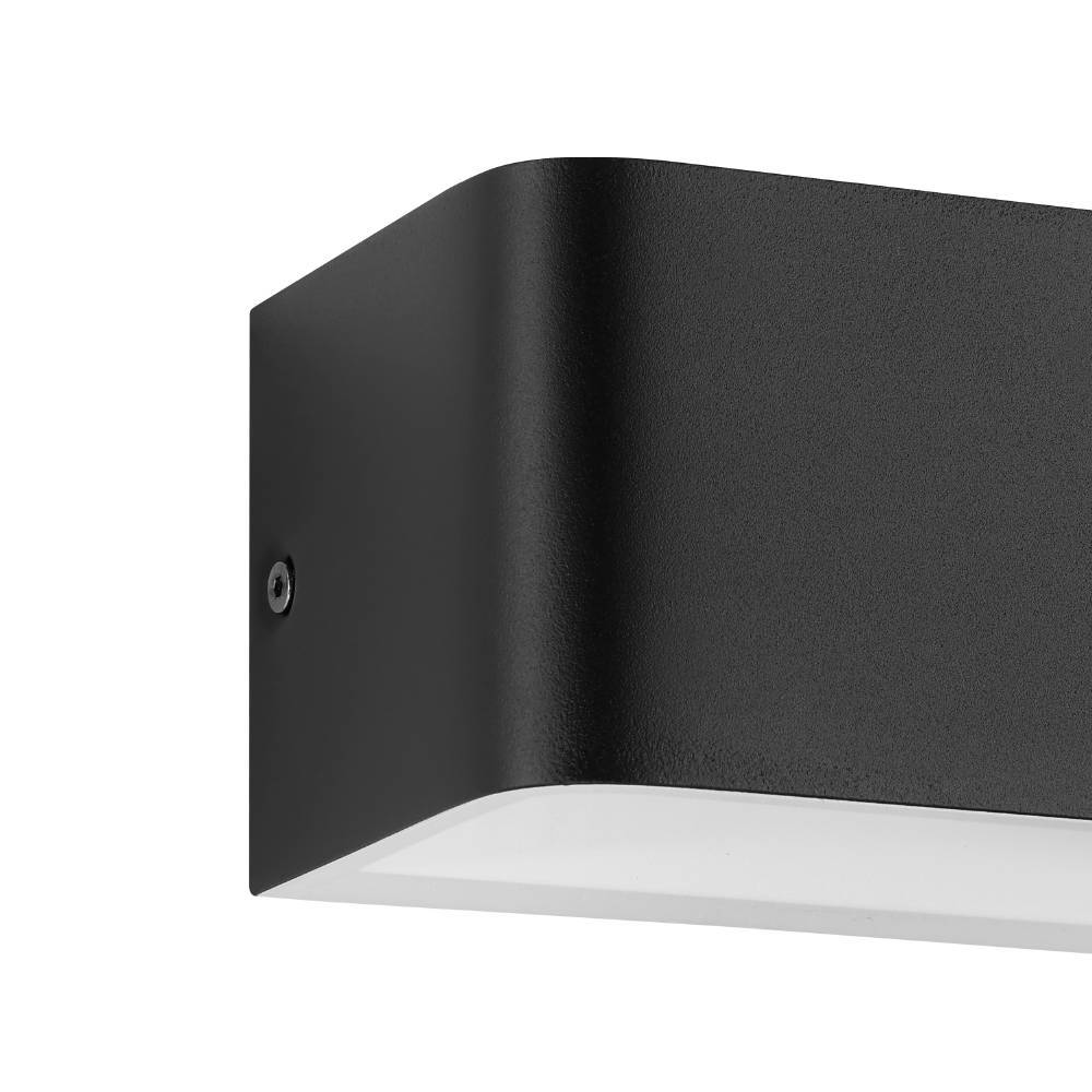 Sania 13cm Svart vegglampe Fra Eglo - Denne moderne vegglampen i svart finish tilbyr et minimalistisk og stilig design som passer perfekt i de fleste interi&oslash;rstiler.