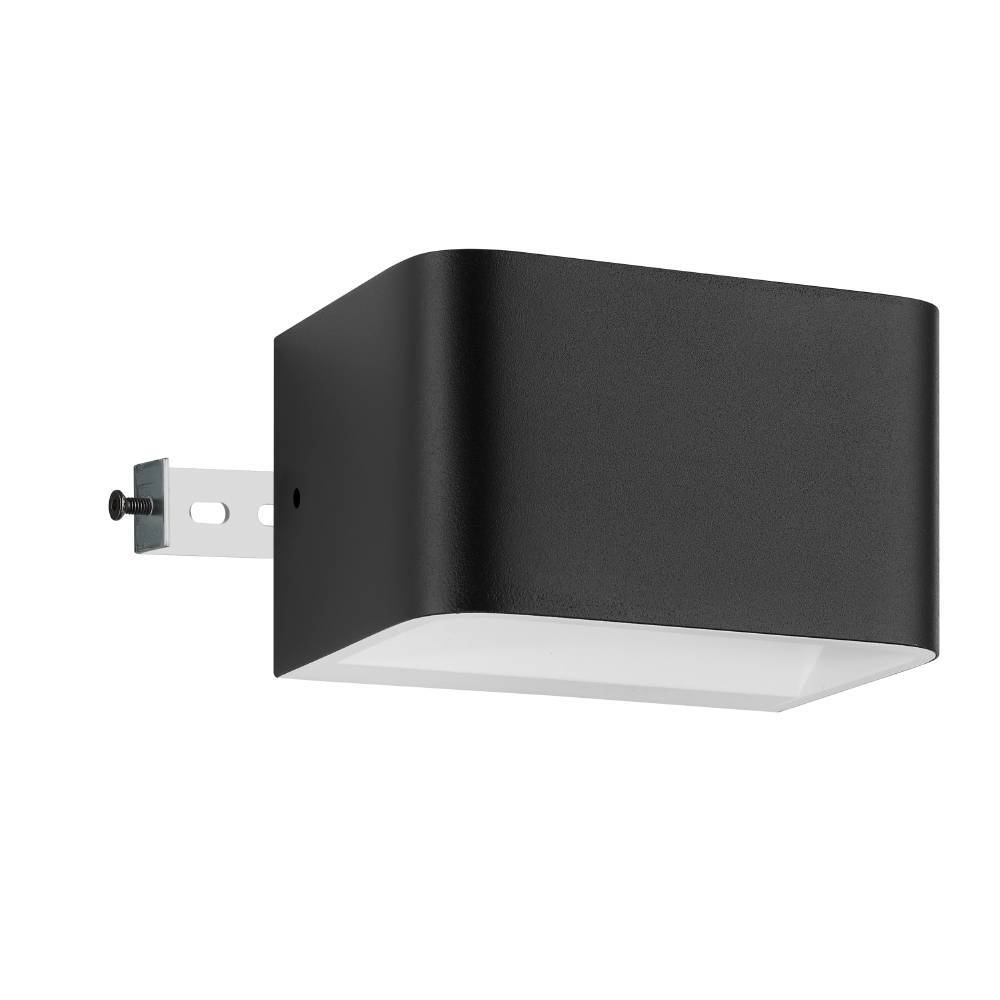 Sania 13cm Svart vegglampe Fra Eglo - Denne moderne vegglampen i svart finish tilbyr et minimalistisk og stilig design som passer perfekt i de fleste interi&oslash;rstiler.