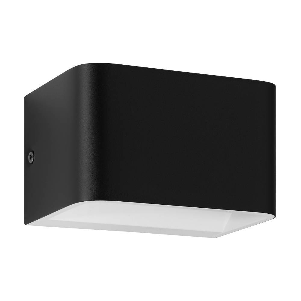 Sania 13cm Svart vegglampe Fra Eglo - Denne moderne vegglampen i svart finish tilbyr et minimalistisk og stilig design som passer perfekt i de fleste interi&oslash;rstiler.