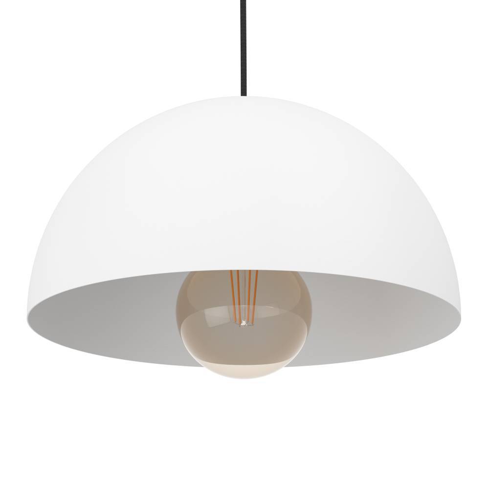 Gaetano Ø30 Hvit Taklampe Fra Eglo - Denne pendellampen er ideell for spisebord, kjøkken eller som en enkelt belysningsdetalj i stuer og soverom.