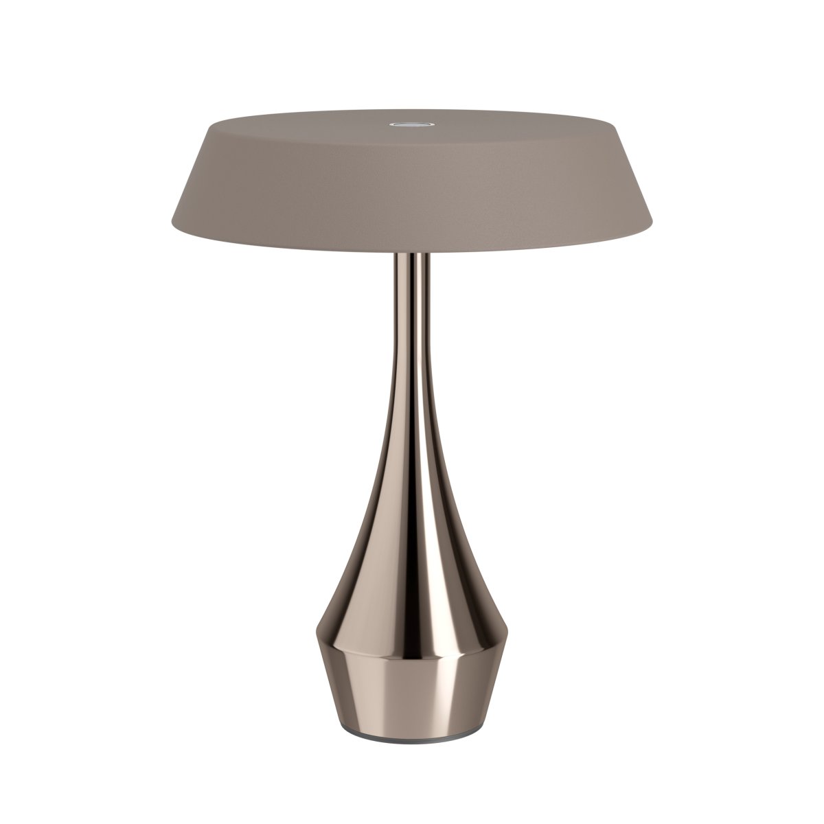 Turcio 20cm Bronse bærbar Fra Eglo - Turcio er en bærbar metalllampe med en skinnende bronsefarget base og en mørkebrun strukturert skjerm.