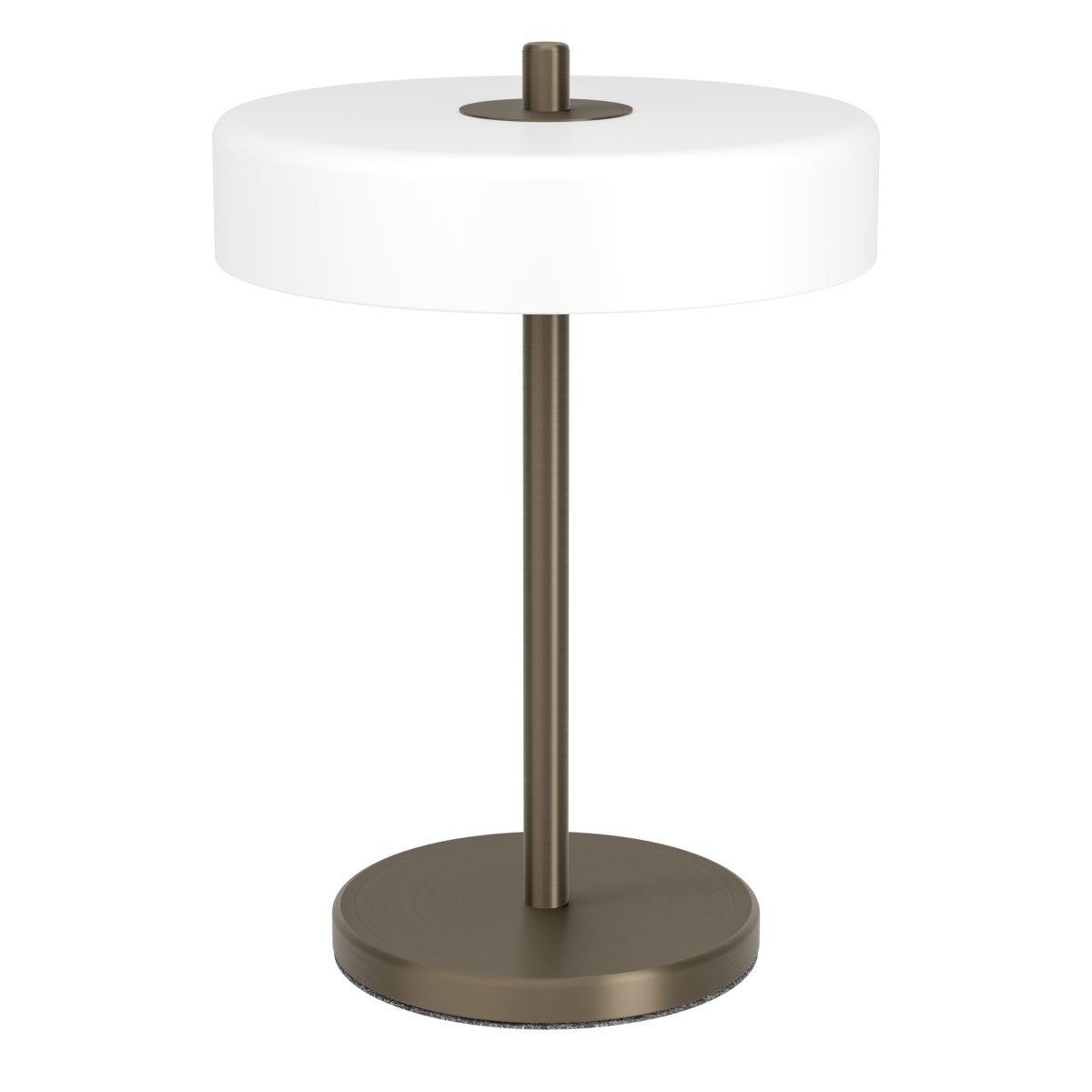 Salve 33cm Bronse bordlampe Fra Eglo - Salve bordlampe har en metallbase med bronsefinish og en rund opalglassskjerm som gir lampen et mykt og behagelig uttrykk.