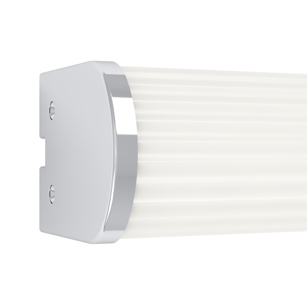 Patrovaro 35cm Hvit baderomslampe Fra Eglo - Lampen har en integrert LED med en lysstrøm på 1000 lumen, og fargetemperaturen kan justeres i tre trinn fra hvitt til kaldt hvitt lys.