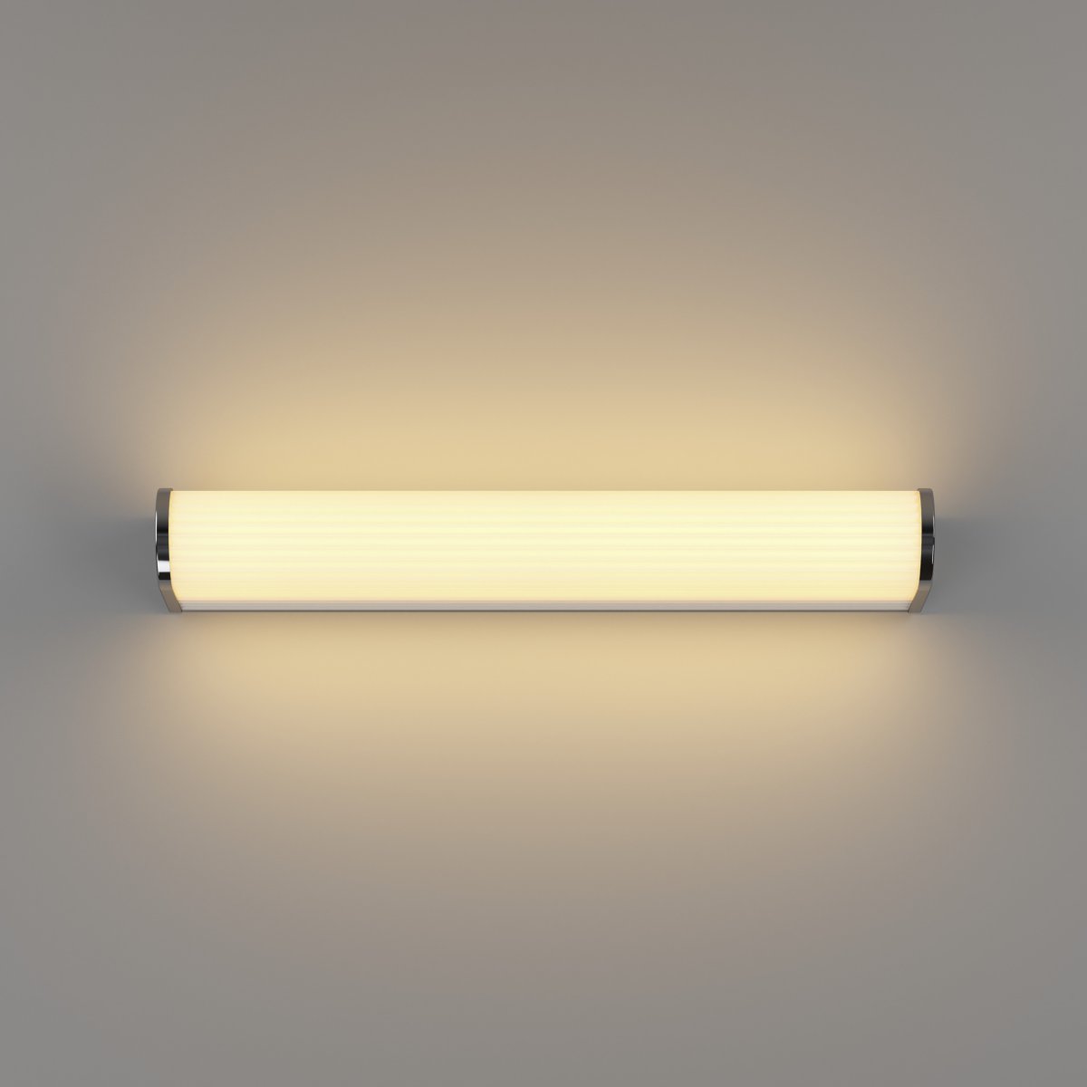Patrovaro 35cm Hvit baderomslampe Fra Eglo - Lampen har en integrert LED med en lysstrøm på 1000 lumen, og fargetemperaturen kan justeres i tre trinn fra hvitt til kaldt hvitt lys.