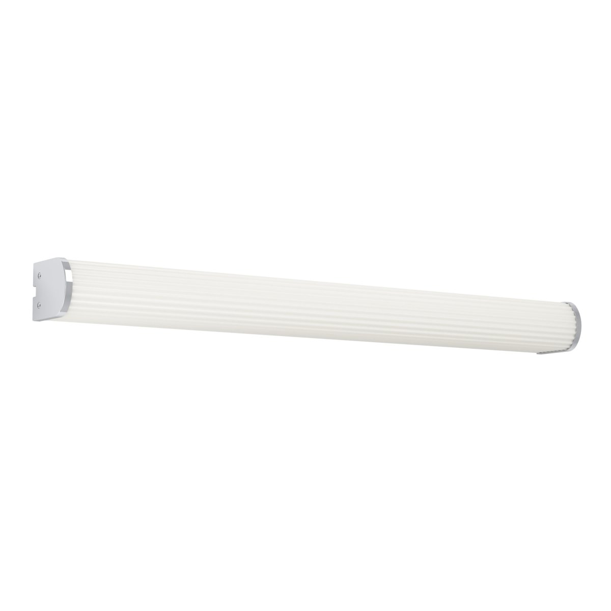Patrovaro 60cm Hvit baderomslampe Fra Eglo - Lampen har en integrert LED med en lysstrøm på 2000 lumen, og fargetemperaturen kan justeres i tre trinn fra hvitt til kjølig hvitt lys.